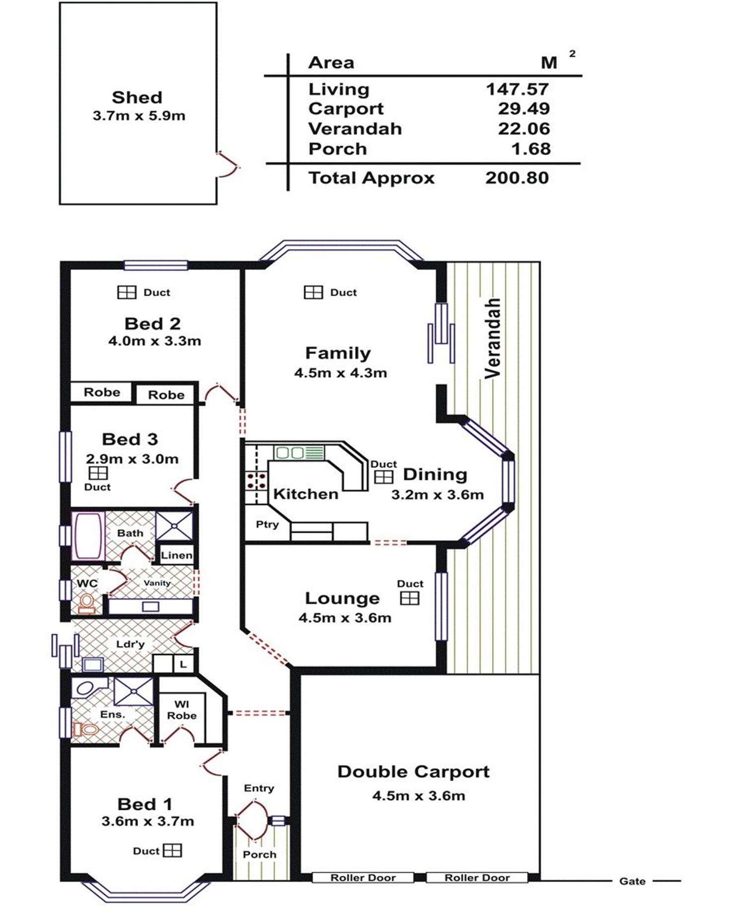 Floorplan of Homely house listing, 22 Hannah Road, Munno Para West SA 5115
