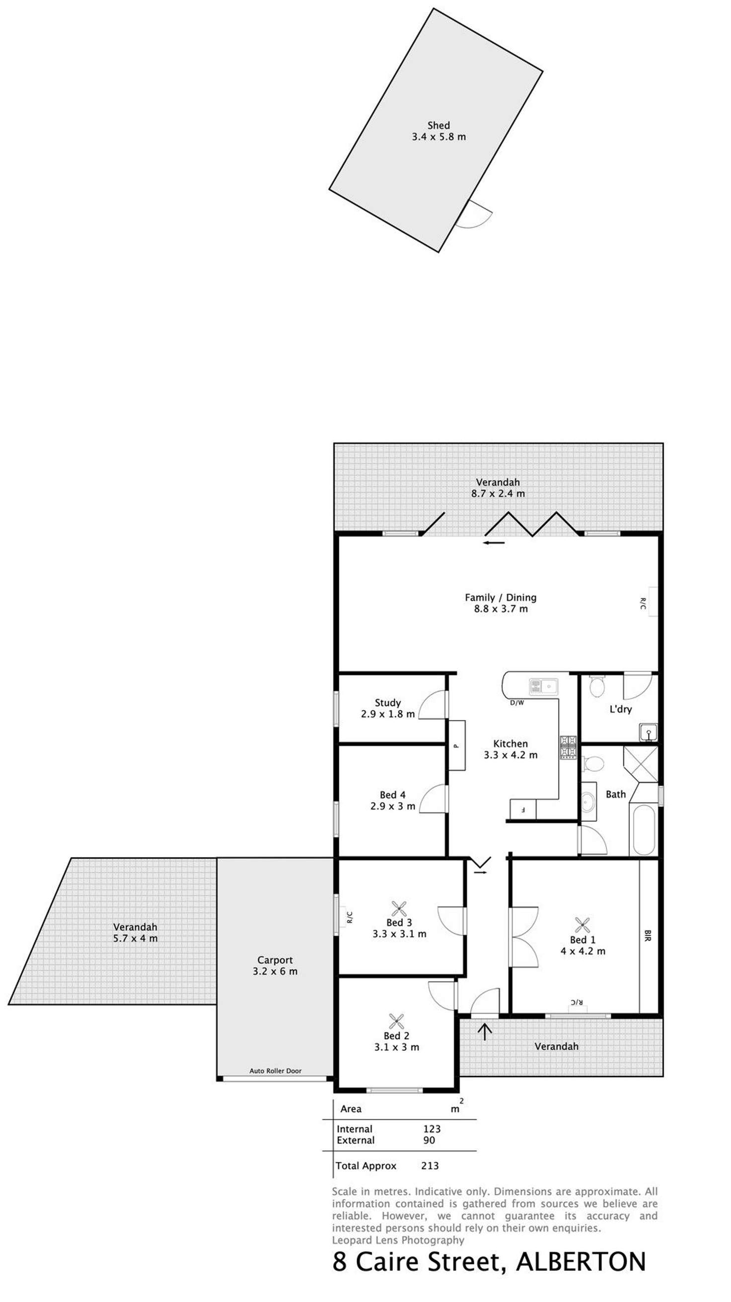 Floorplan of Homely house listing, 8 Caire Street, Alberton SA 5014
