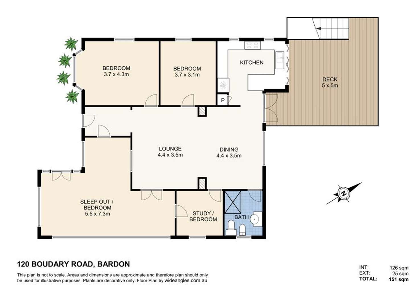 Floorplan of Homely house listing, 120 Boundary Road, Bardon QLD 4065