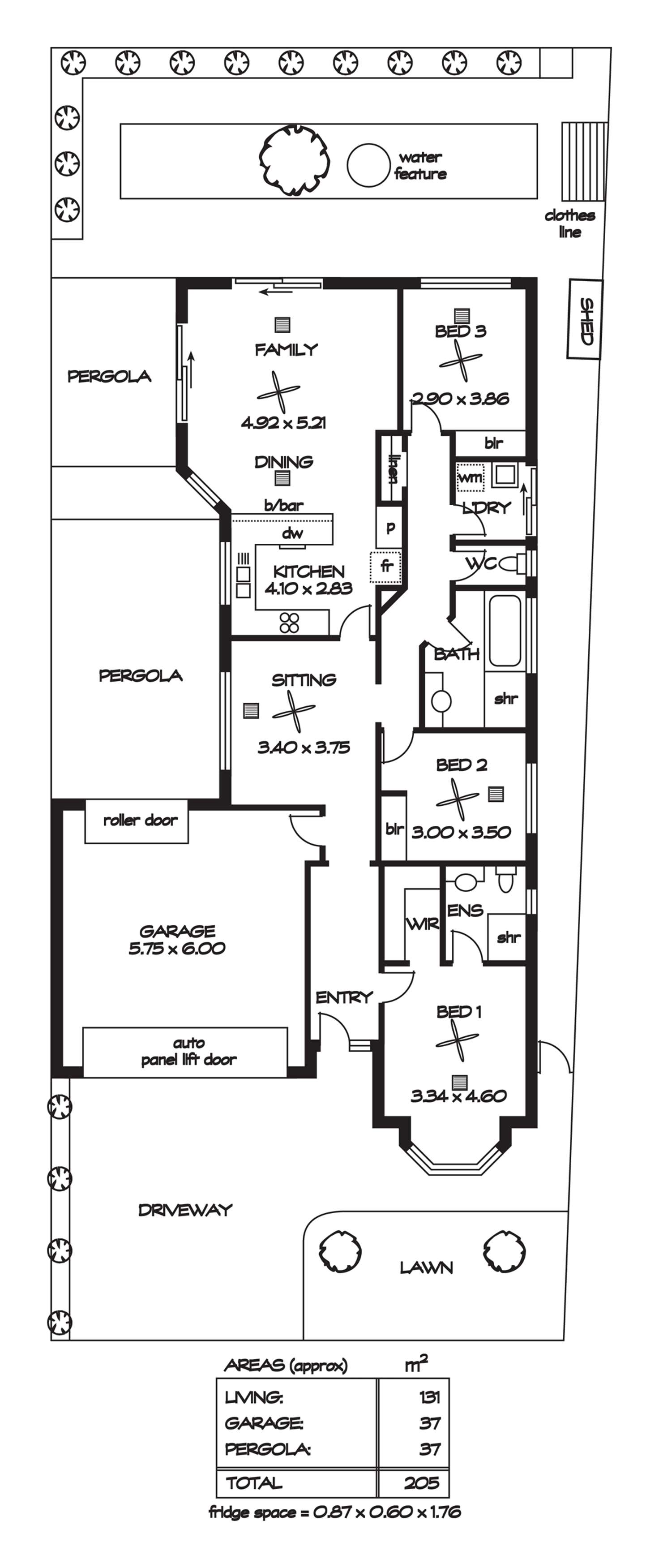 Floorplan of Homely house listing, 48 Brookfield Circuit, Northgate SA 5085