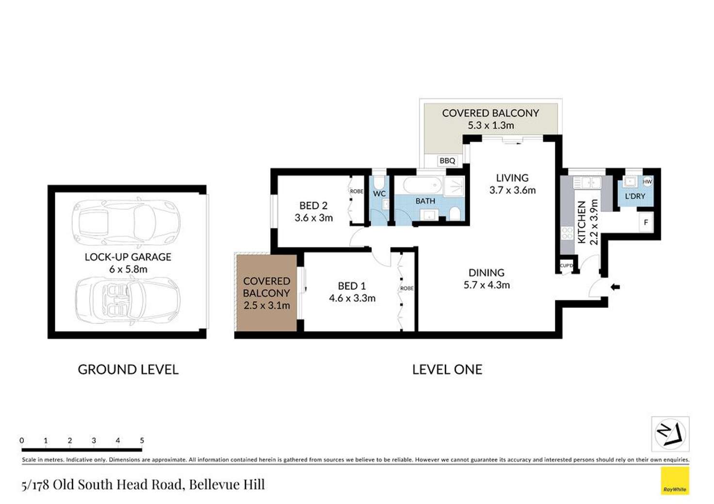 Floorplan of Homely apartment listing, 5/178-180 Old South Head Road, Bellevue Hill NSW 2023
