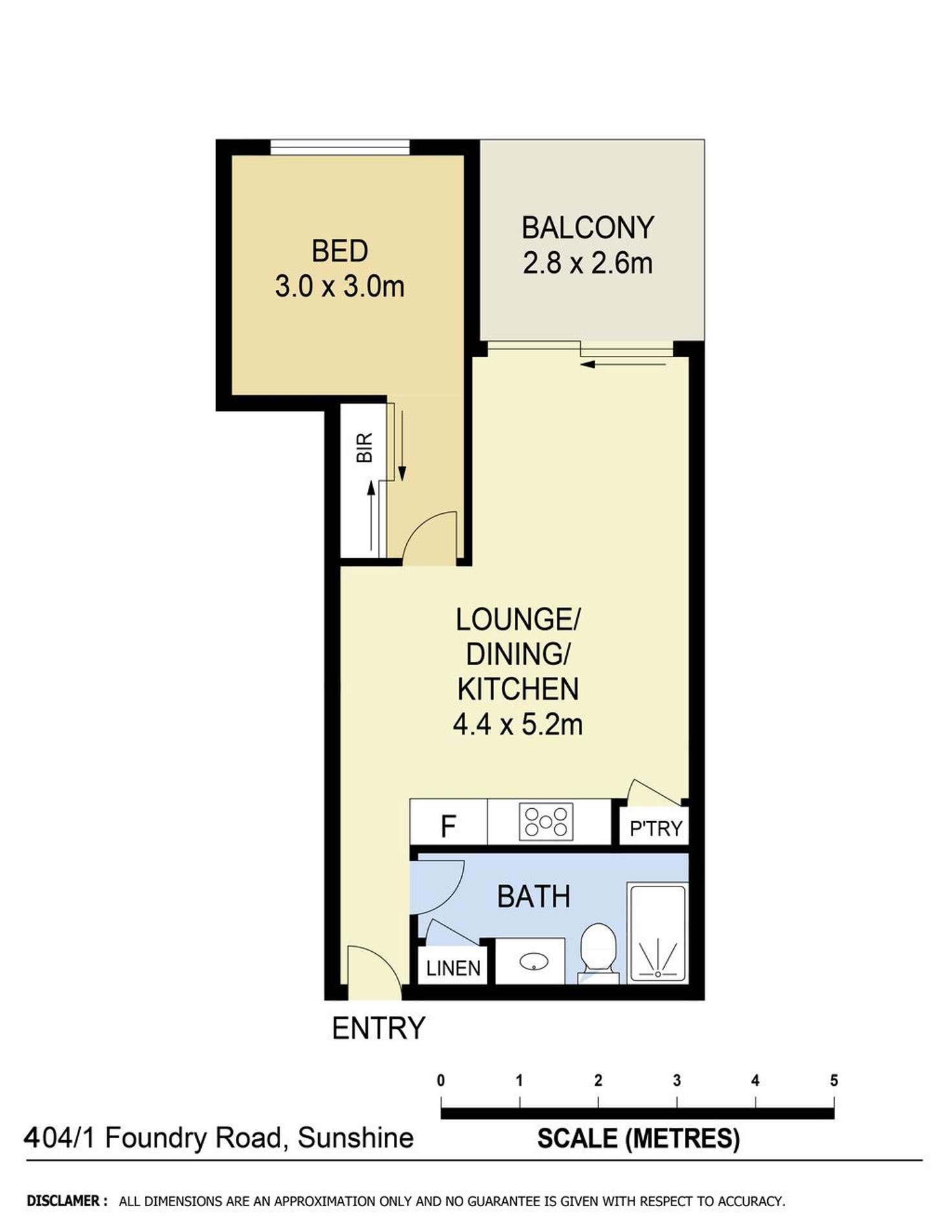 Floorplan of Homely apartment listing, 404/1 Foundry Road, Sunshine VIC 3020