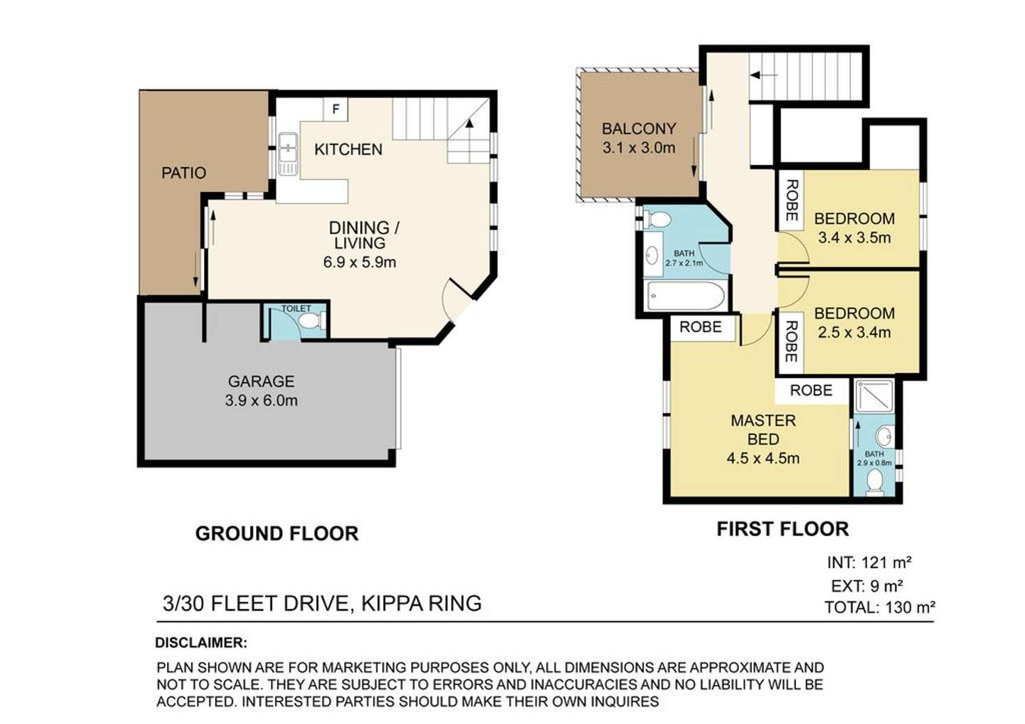 Floorplan of Homely townhouse listing, 3/30 Fleet Drive, Kippa-ring QLD 4021