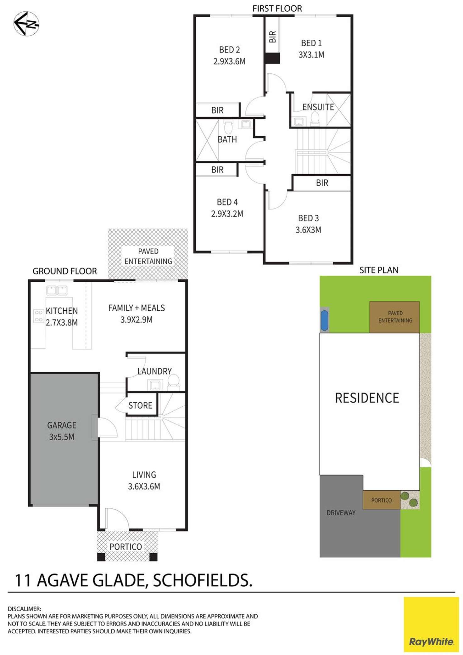 Floorplan of Homely house listing, 11 Agave Glade, Schofields NSW 2762