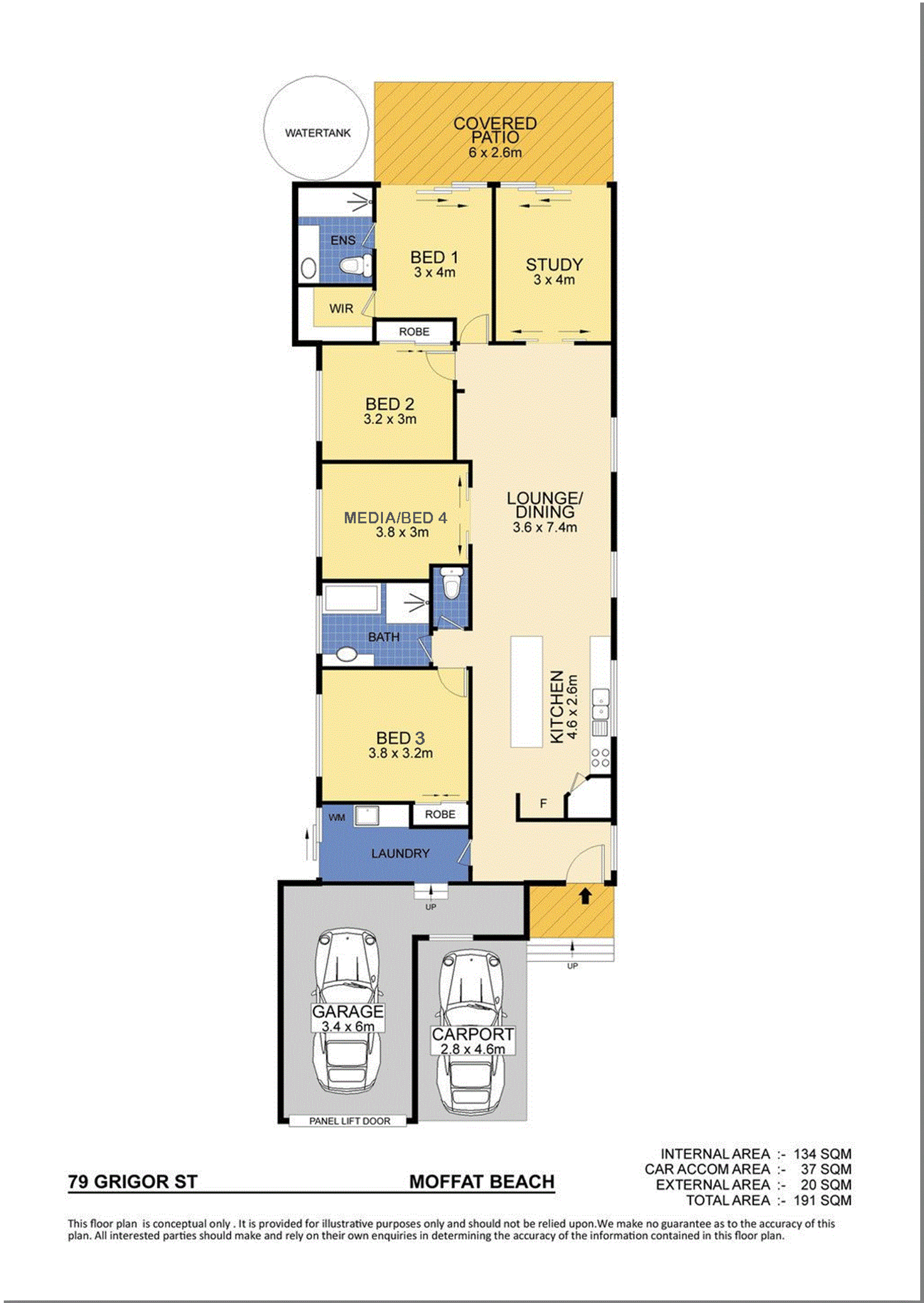 Floorplan of Homely house listing, 79 Grigor Street, Moffat Beach QLD 4551