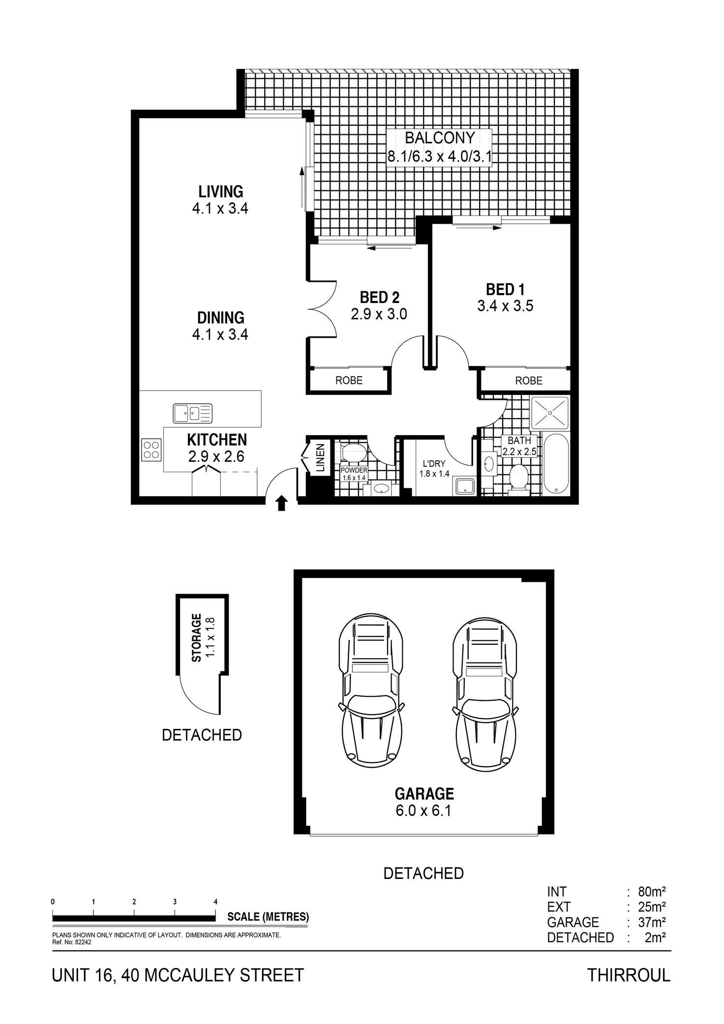 Floorplan of Homely apartment listing, 16/40 McCauley Street, Thirroul NSW 2515