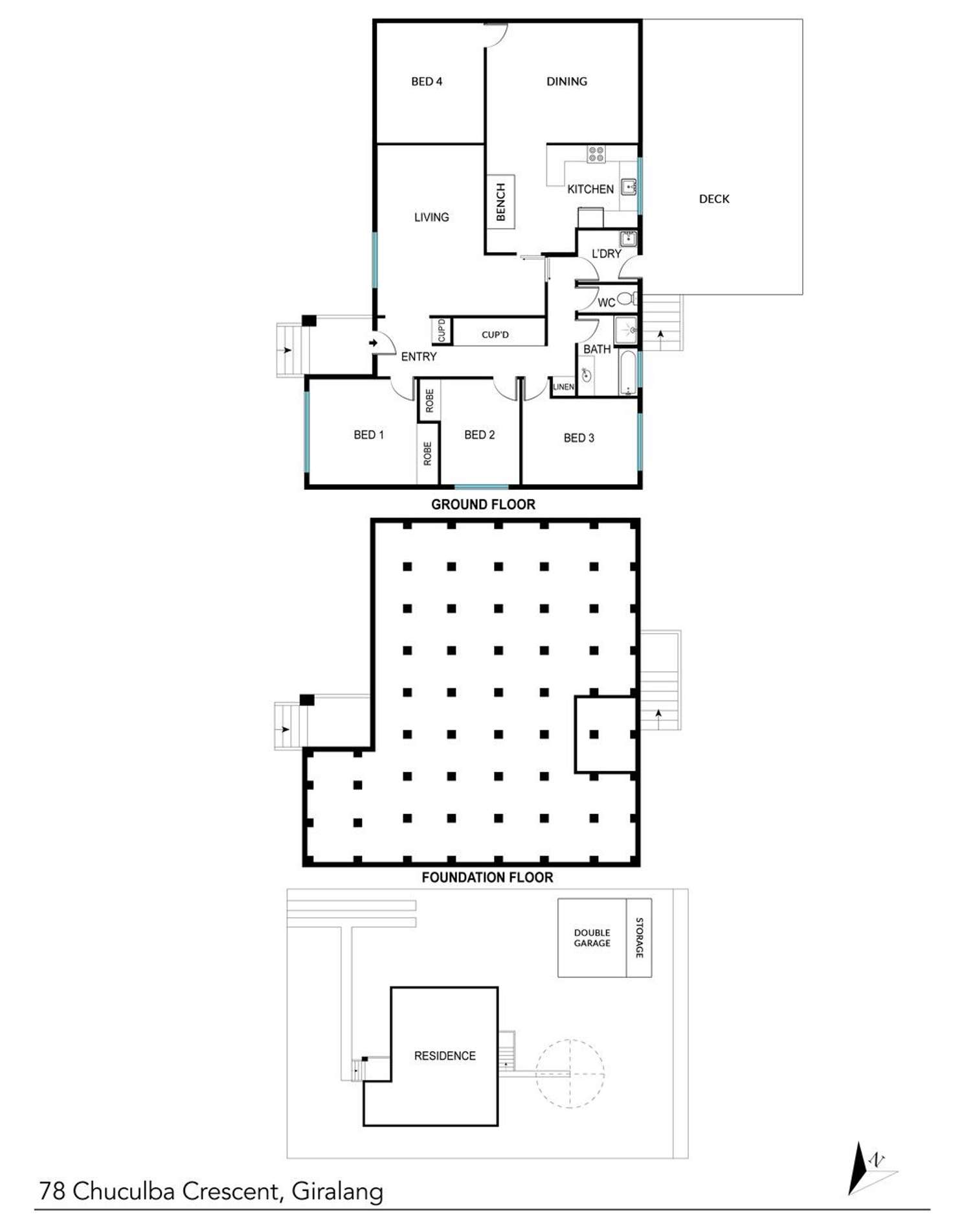 Floorplan of Homely house listing, 78 Chuculba Crescent, Giralang ACT 2617