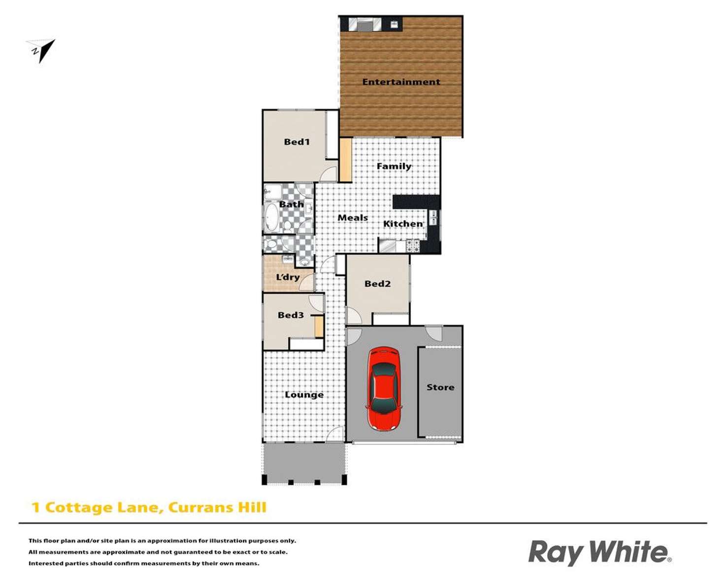 Floorplan of Homely house listing, 1 Cottage Lane, Currans Hill NSW 2567