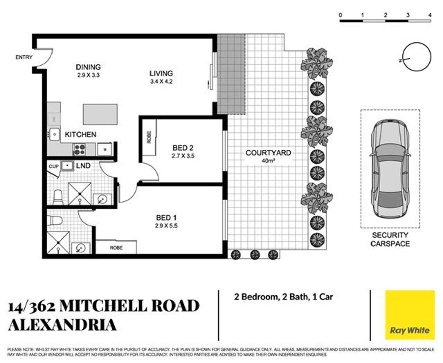 Floorplan of Homely apartment listing, 14/362 Mitchell Road, Alexandria NSW 2015