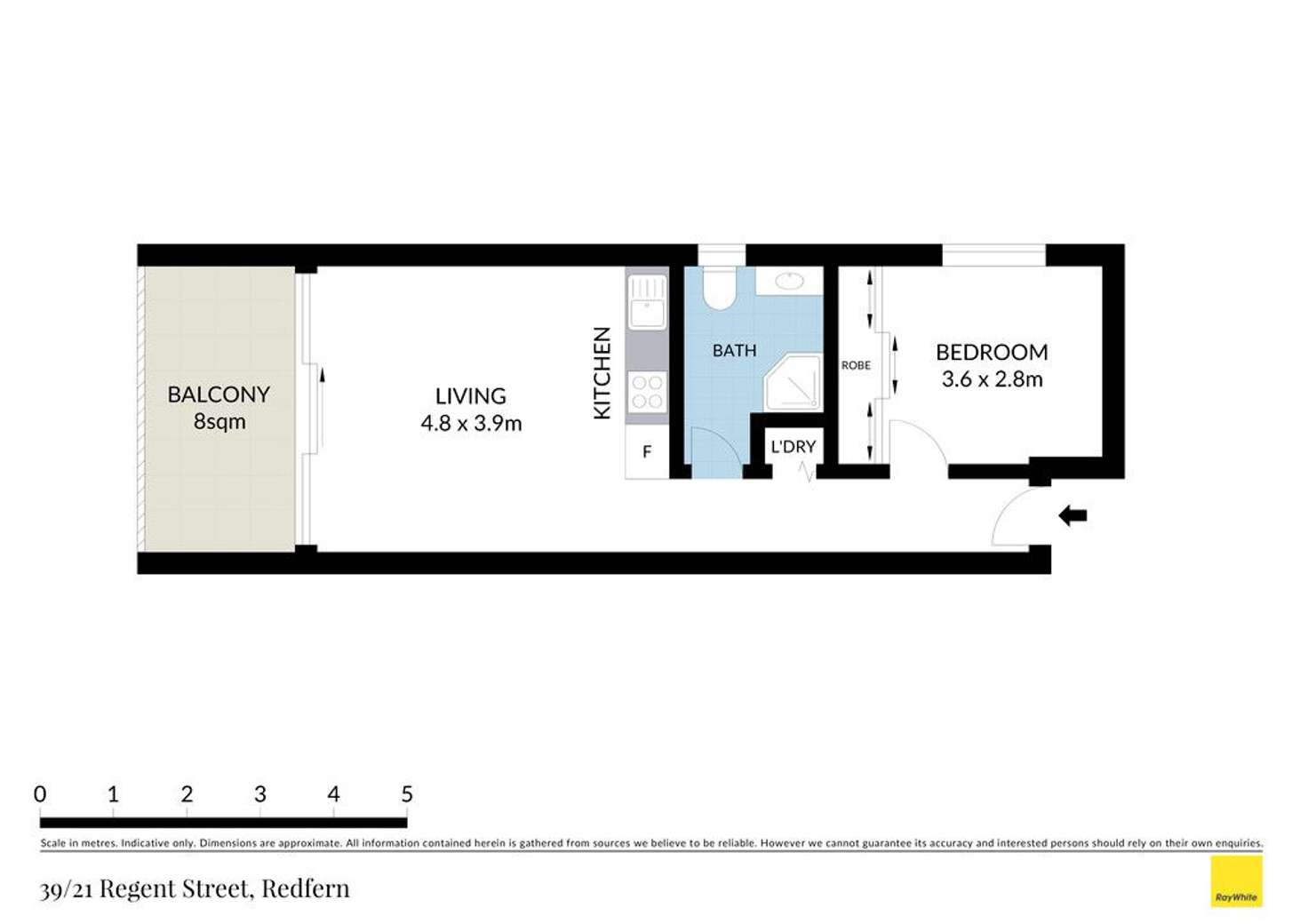 Floorplan of Homely apartment listing, 39/21 Regent Street, Redfern NSW 2016