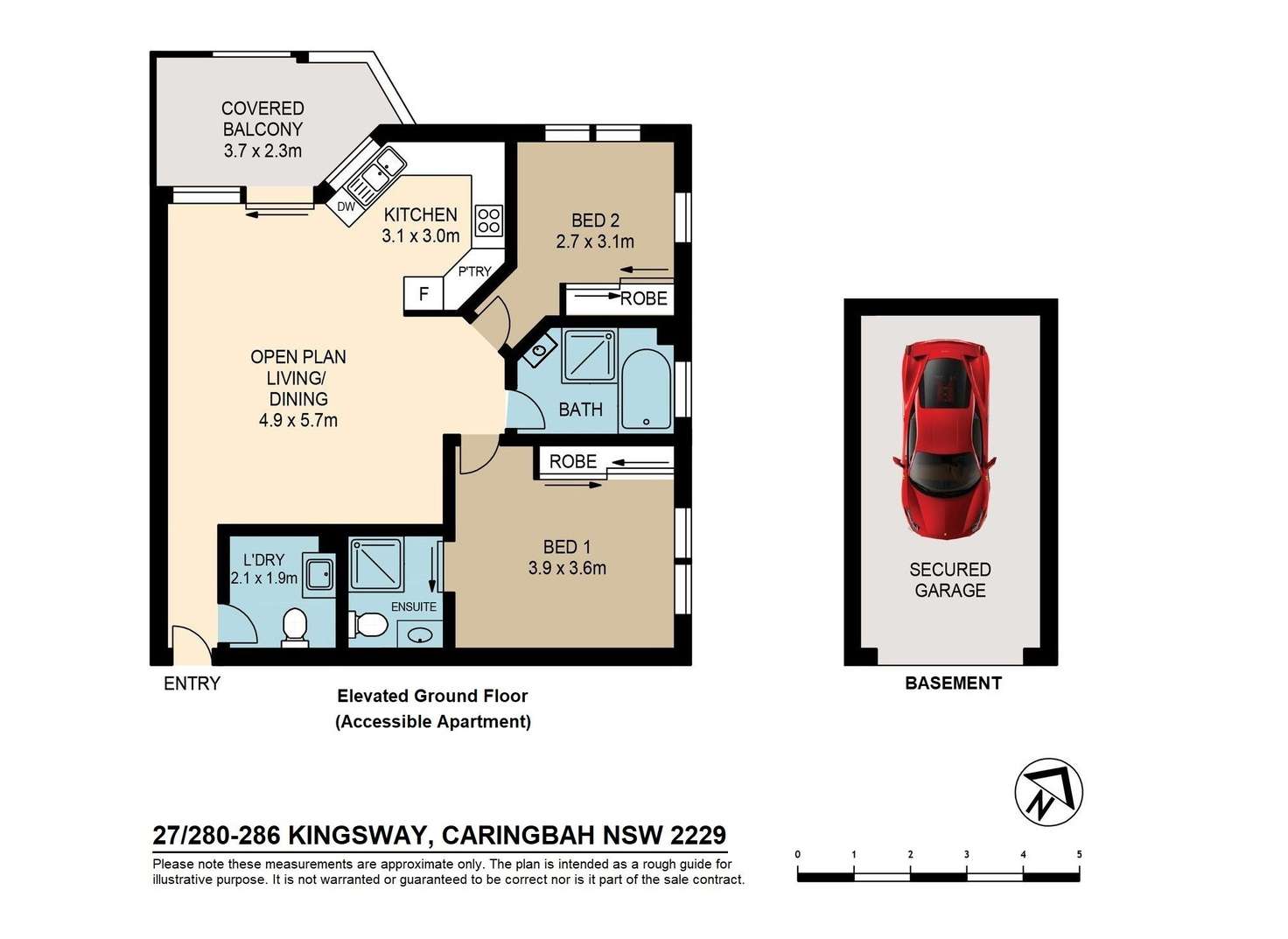 Floorplan of Homely apartment listing, 27/280-286 Kingsway, Caringbah NSW 2229