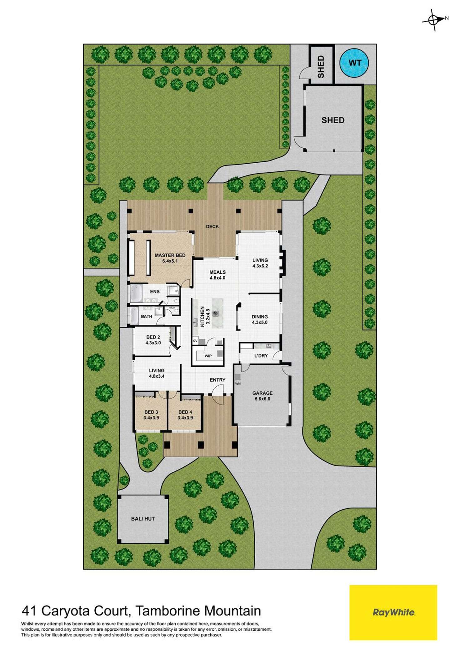 Floorplan of Homely house listing, 41-43 Caryota Court, Tamborine Mountain QLD 4272