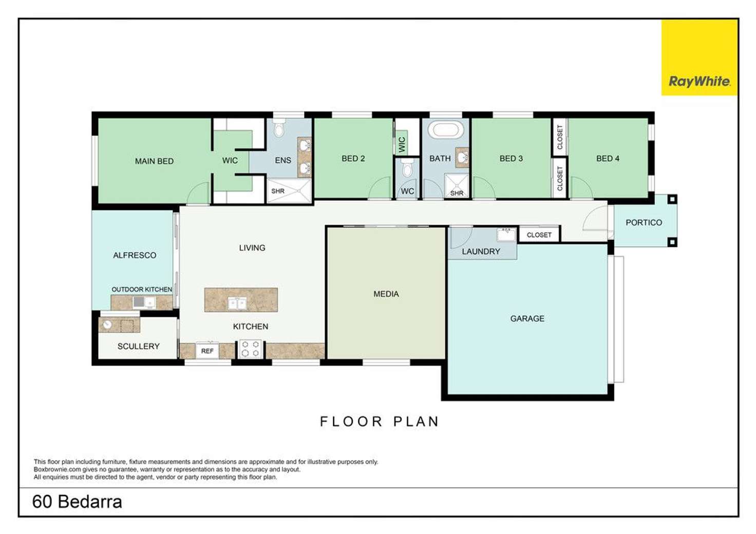 Floorplan of Homely house listing, 60 Bedarra Crescent, Burpengary East QLD 4505