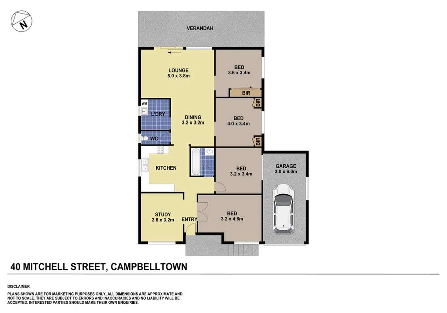 Floorplan of Homely house listing, 40 Mitchell Street, Campbelltown NSW 2560