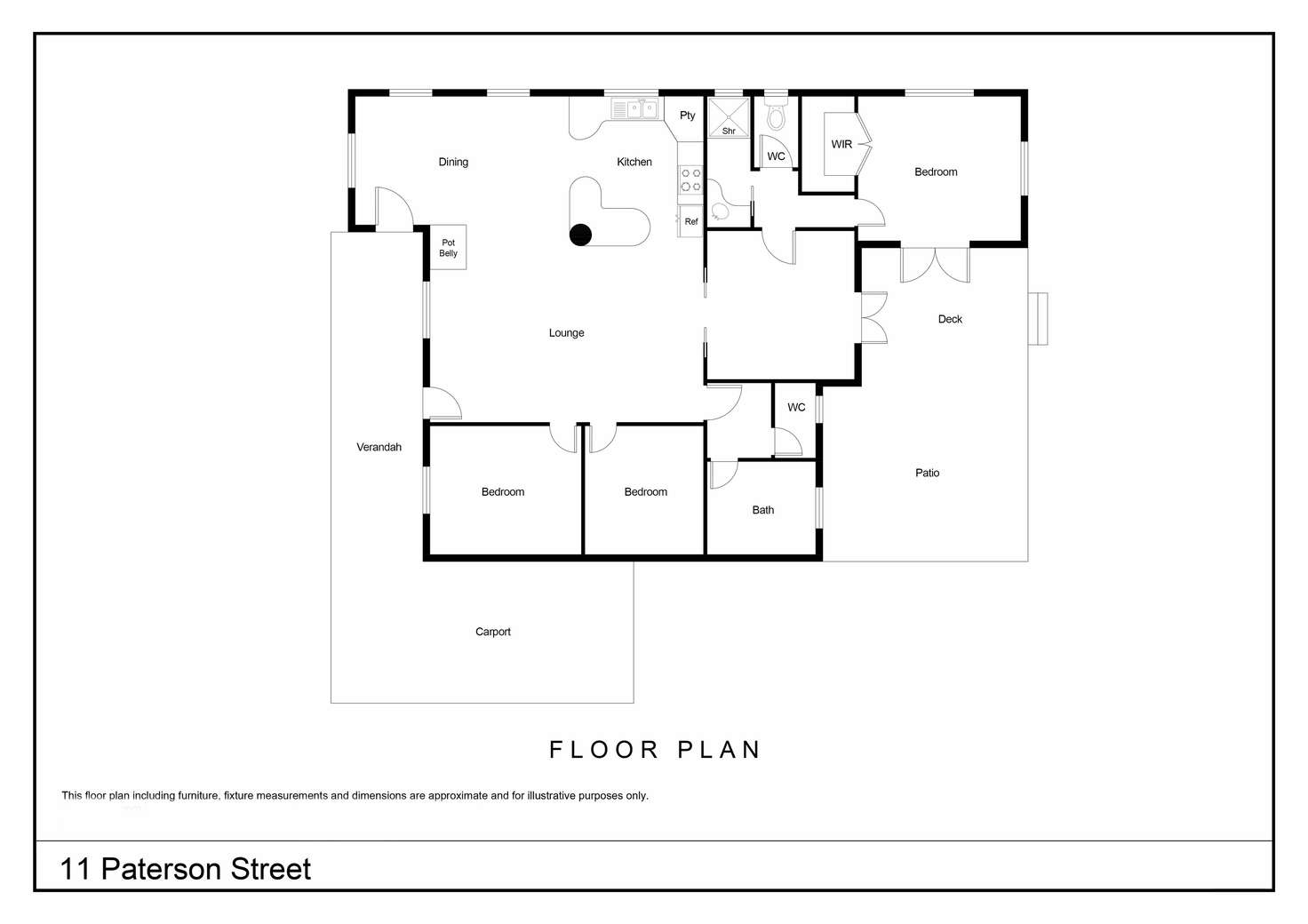 Floorplan of Homely house listing, 11 Paterson Street, Denmark WA 6333