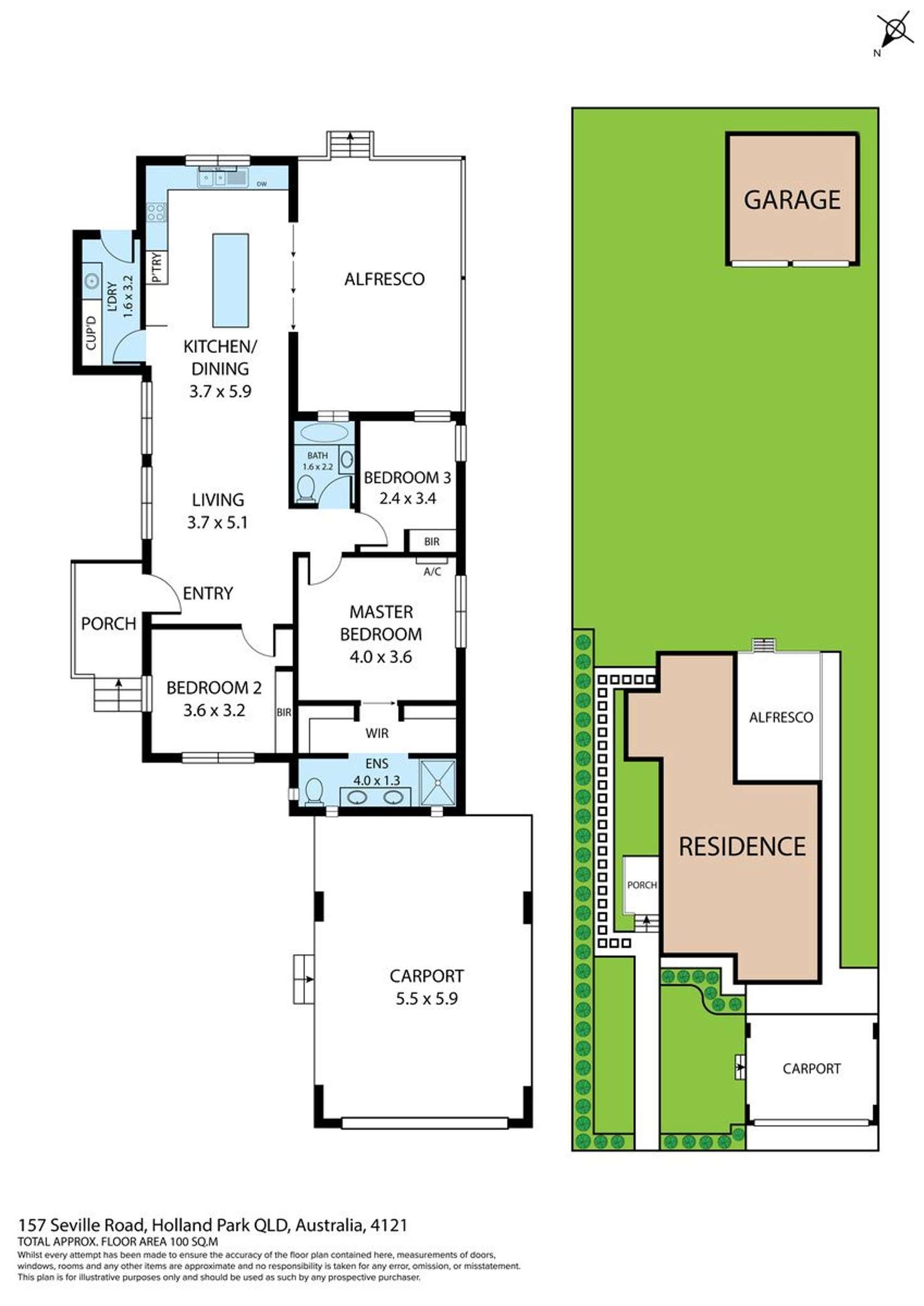 Floorplan of Homely house listing, 157 Seville Road, Holland Park QLD 4121
