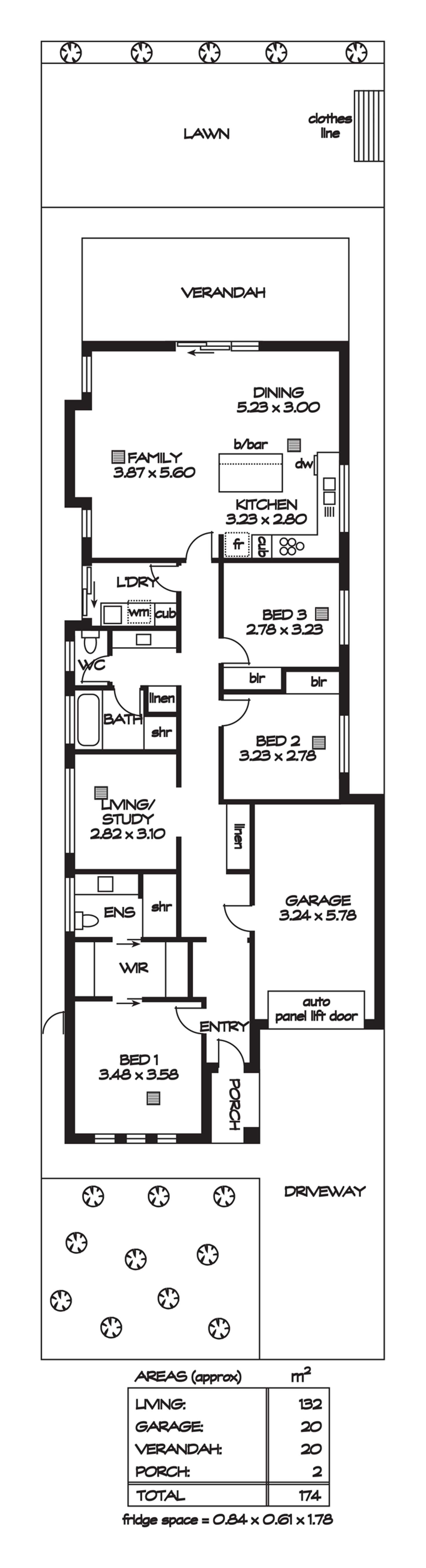 Floorplan of Homely house listing, 26A Darren Avenue, Ingle Farm SA 5098