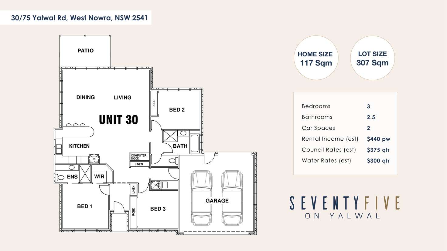 Floorplan of Homely house listing, 30/75 Yalwal Road, West Nowra NSW 2541