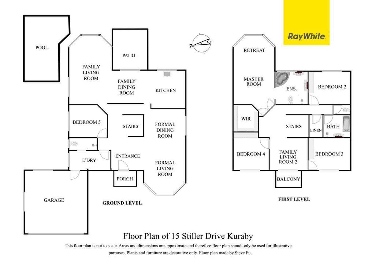 Floorplan of Homely house listing, 15 Stiller Drive, Kuraby QLD 4112