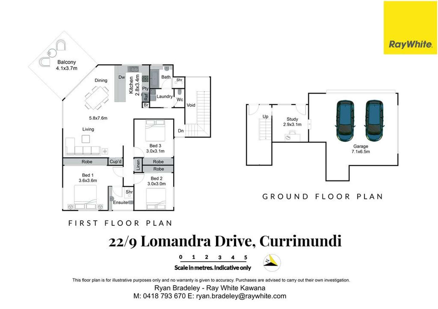Floorplan of Homely unit listing, 22/9 Lomandra Drive, Currimundi QLD 4551