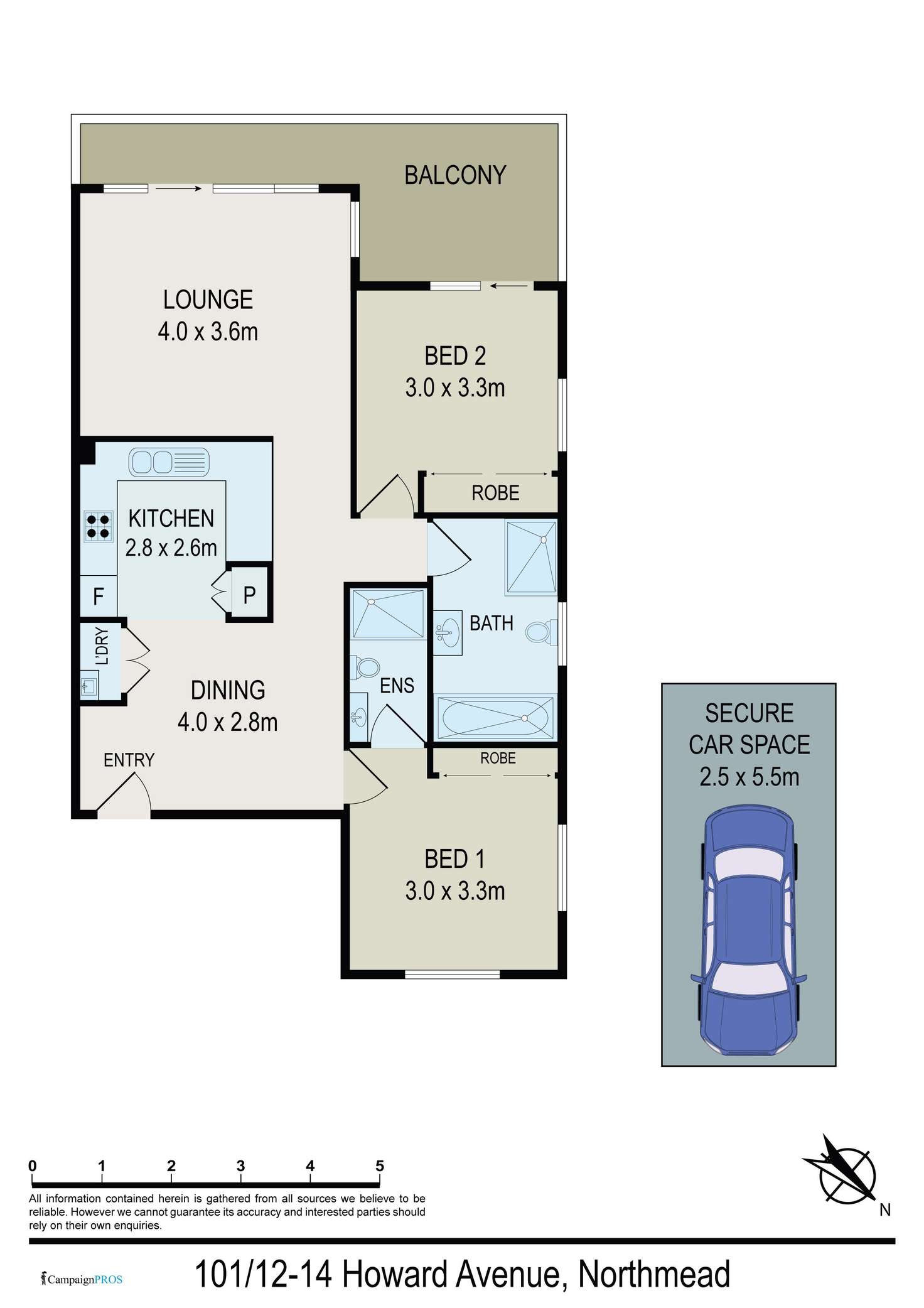 Floorplan of Homely apartment listing, 101/12-14 Howard Avenue, Northmead NSW 2152