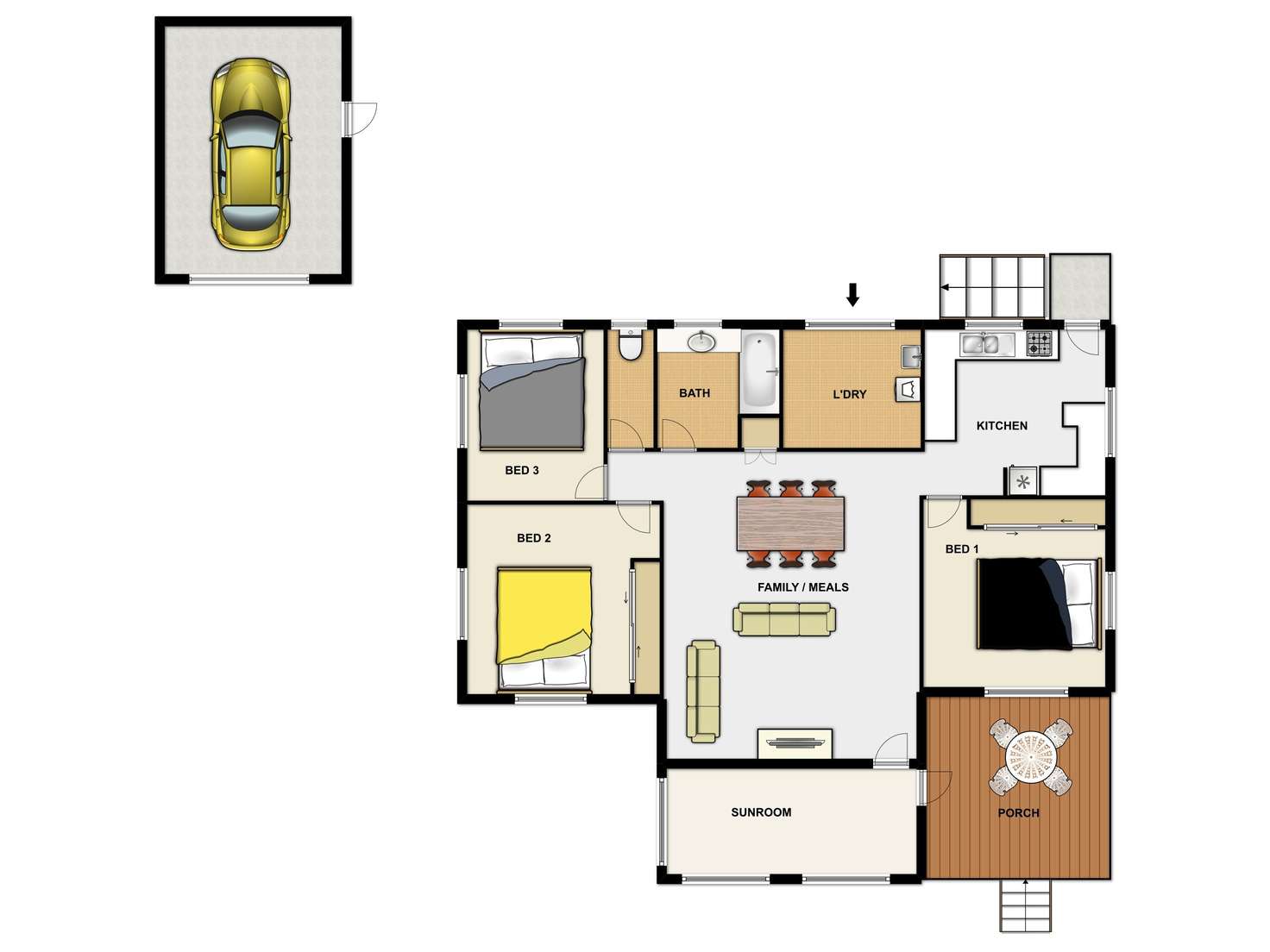 Floorplan of Homely house listing, 17 Lorikeet Street, Inala QLD 4077