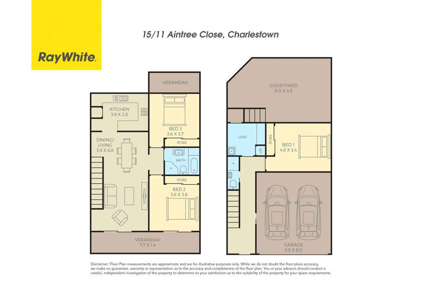 Floorplan of Homely unit listing, 15/11 Aintree Close, Charlestown NSW 2290