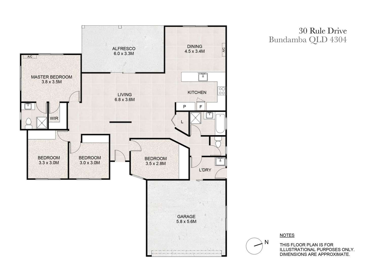 Floorplan of Homely house listing, 30 Rule Drive, Bundamba QLD 4304