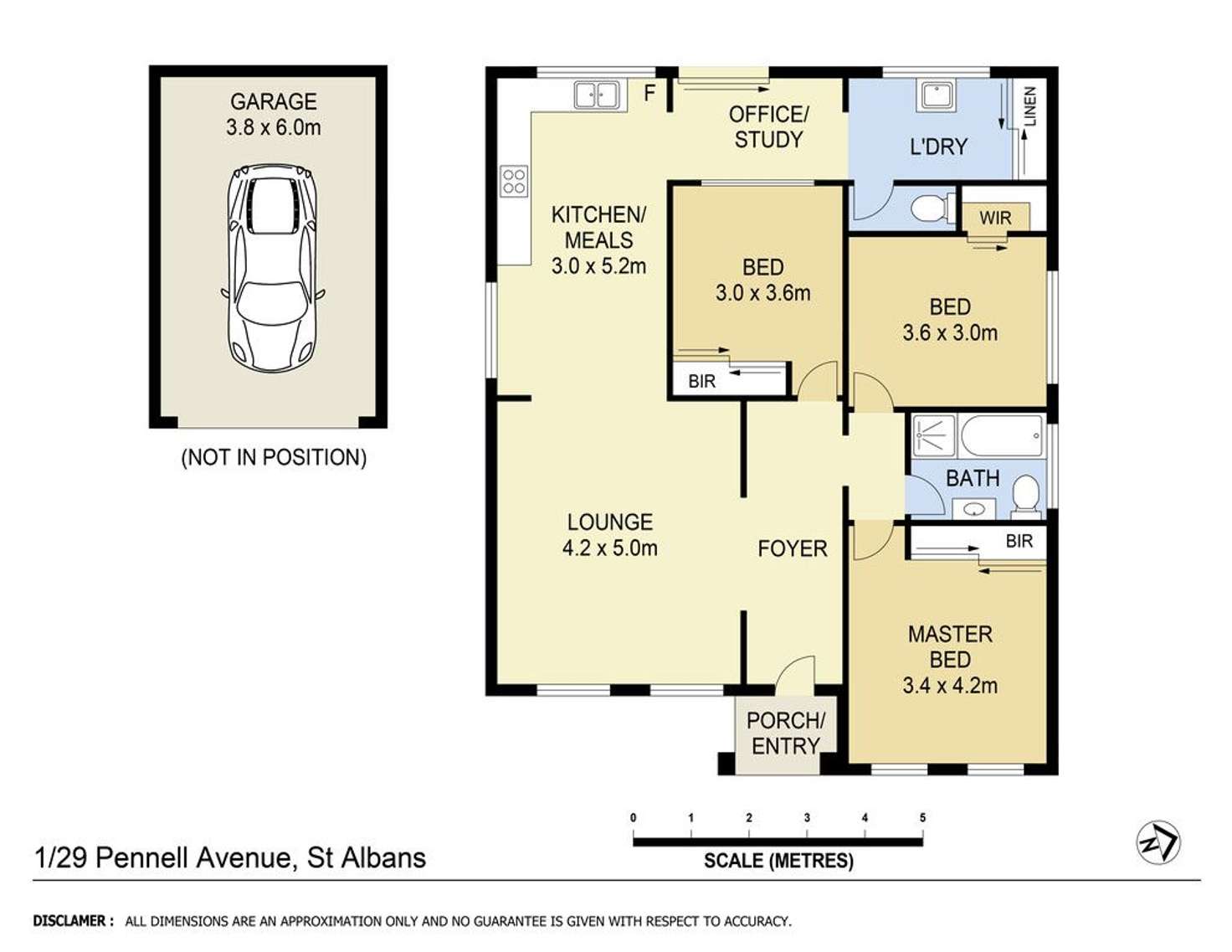 Floorplan of Homely house listing, 1/29 Pennell Avenue, St Albans VIC 3021