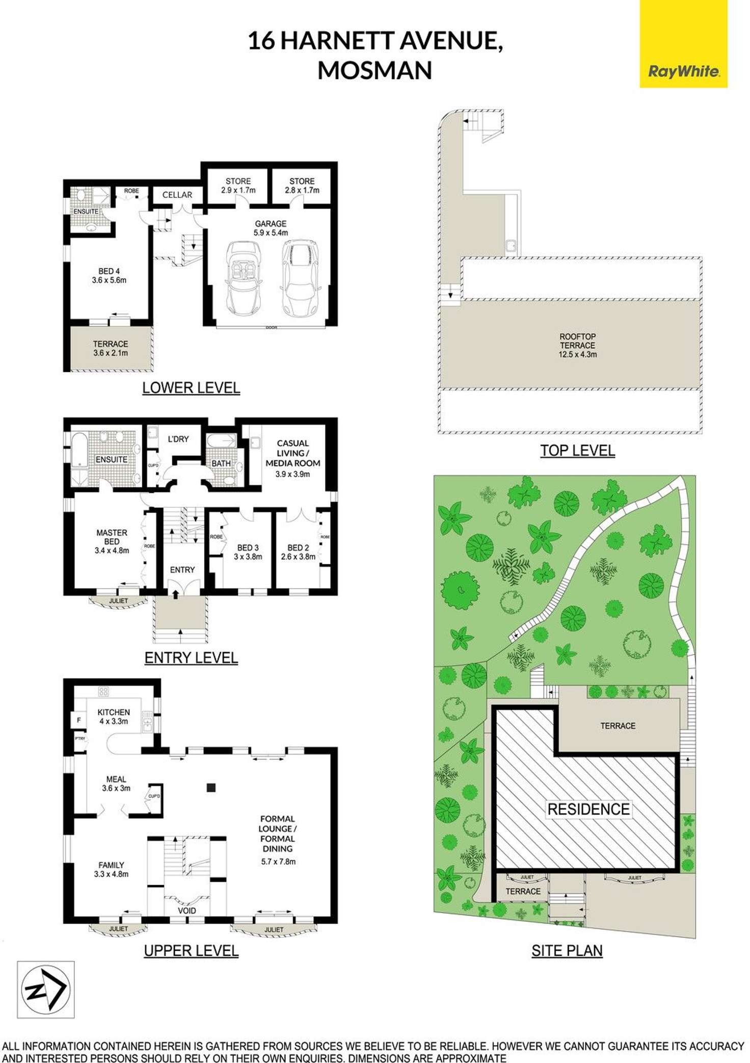 Floorplan of Homely house listing, 16 Harnett Avenue, Mosman NSW 2088