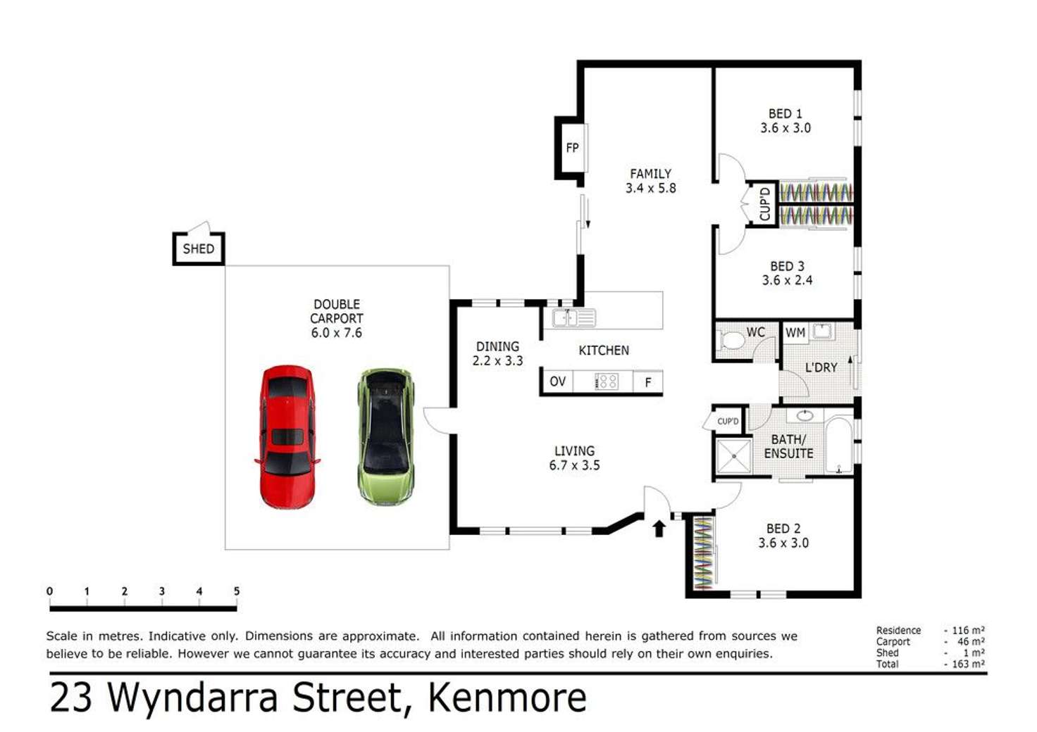 Floorplan of Homely house listing, 23 Wyndarra Street, Kenmore QLD 4069