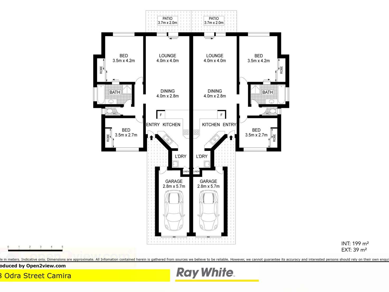 Floorplan of Homely semiDetached listing, 8 Odra Street, Camira QLD 4300