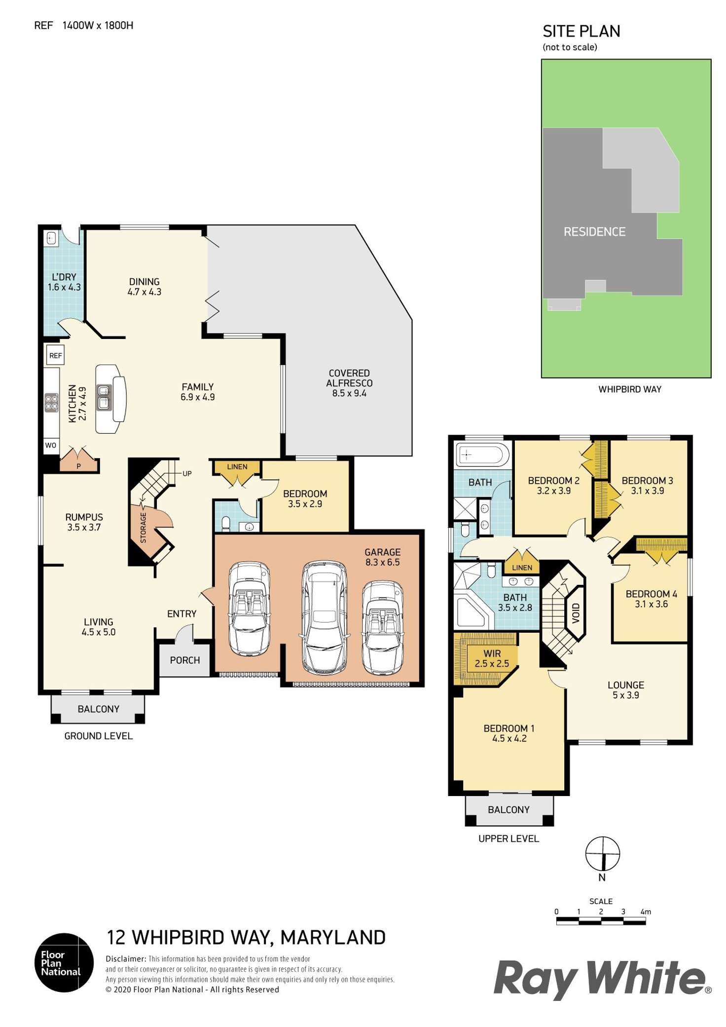 Floorplan of Homely house listing, 12 Whipbird Street, Maryland NSW 2287