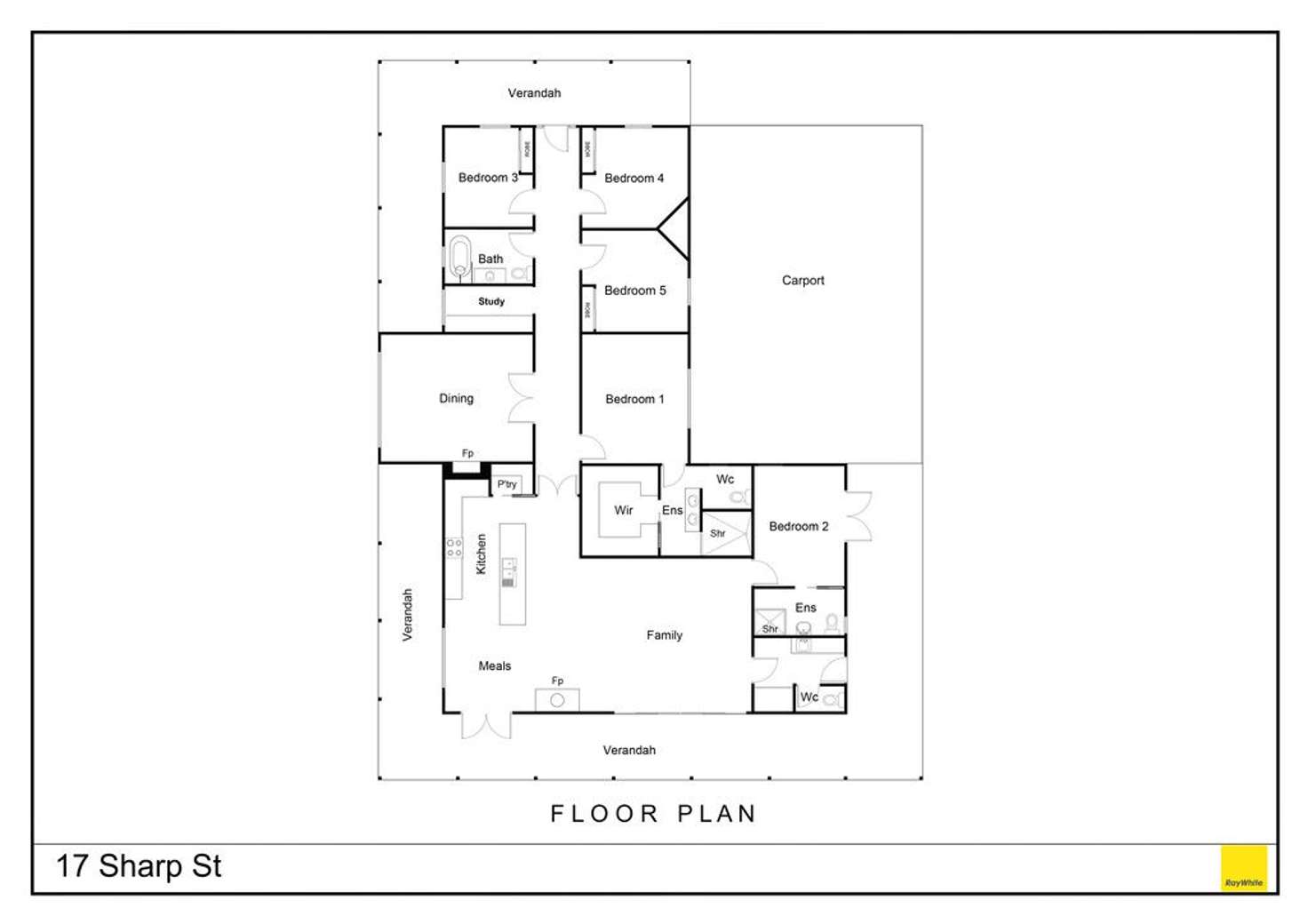 Floorplan of Homely house listing, 17 Sharp Street, Yarrawonga VIC 3730