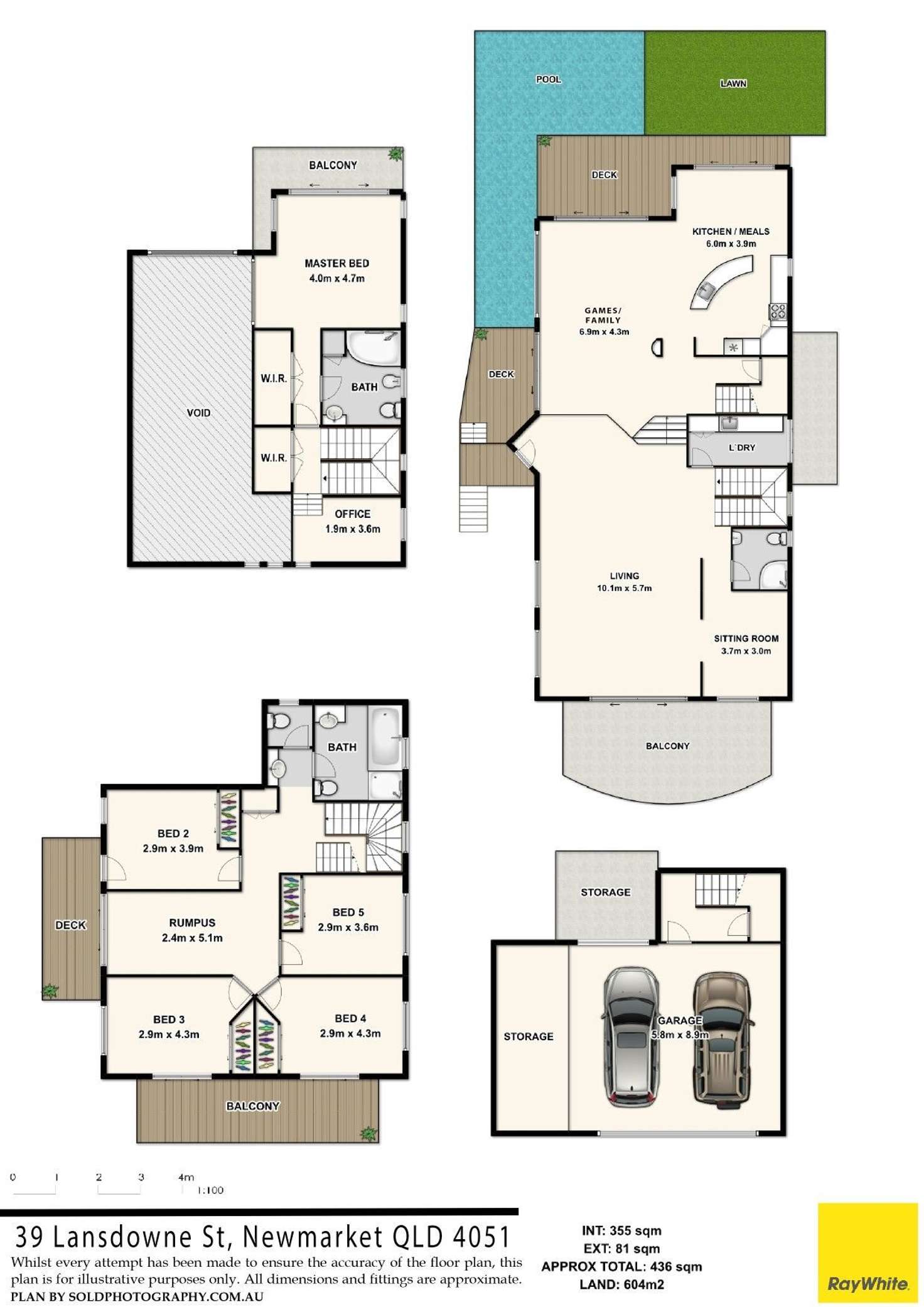Floorplan of Homely house listing, 39 Lansdowne Street, Newmarket QLD 4051