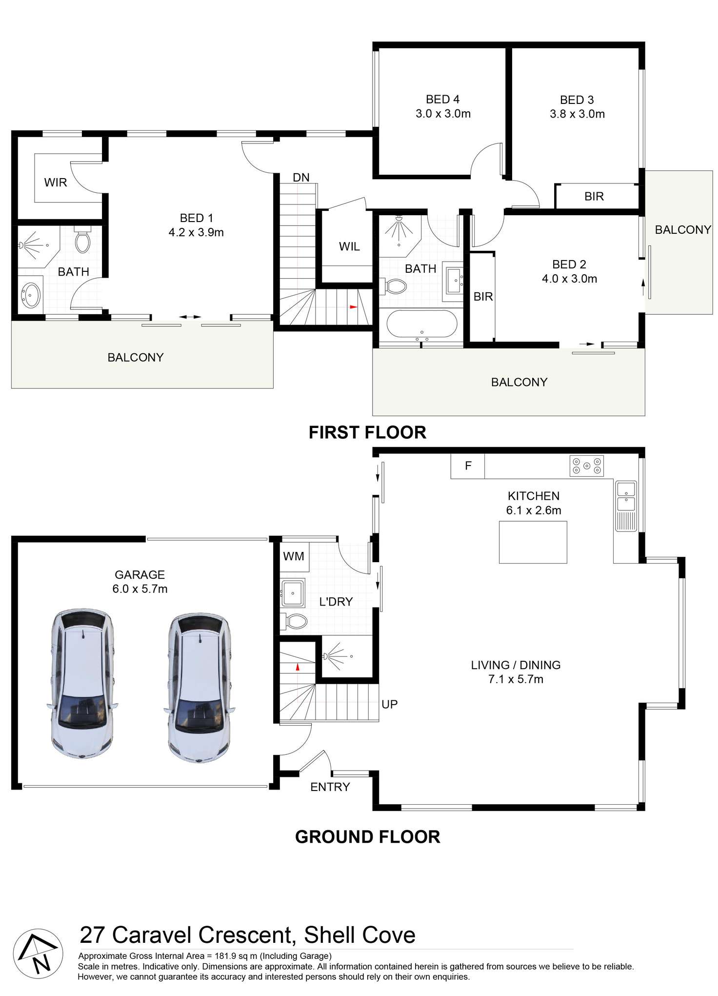 Floorplan of Homely house listing, 27 Caravel Crescent, Shell Cove NSW 2529