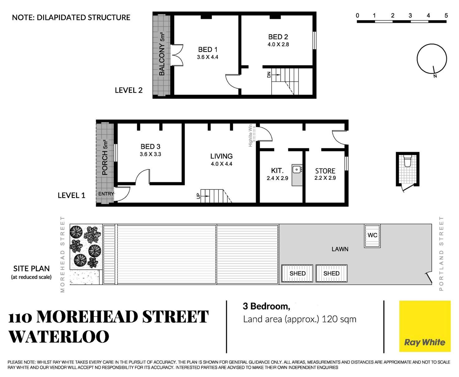 Floorplan of Homely terrace listing, 110 Morehead Street, Waterloo NSW 2017