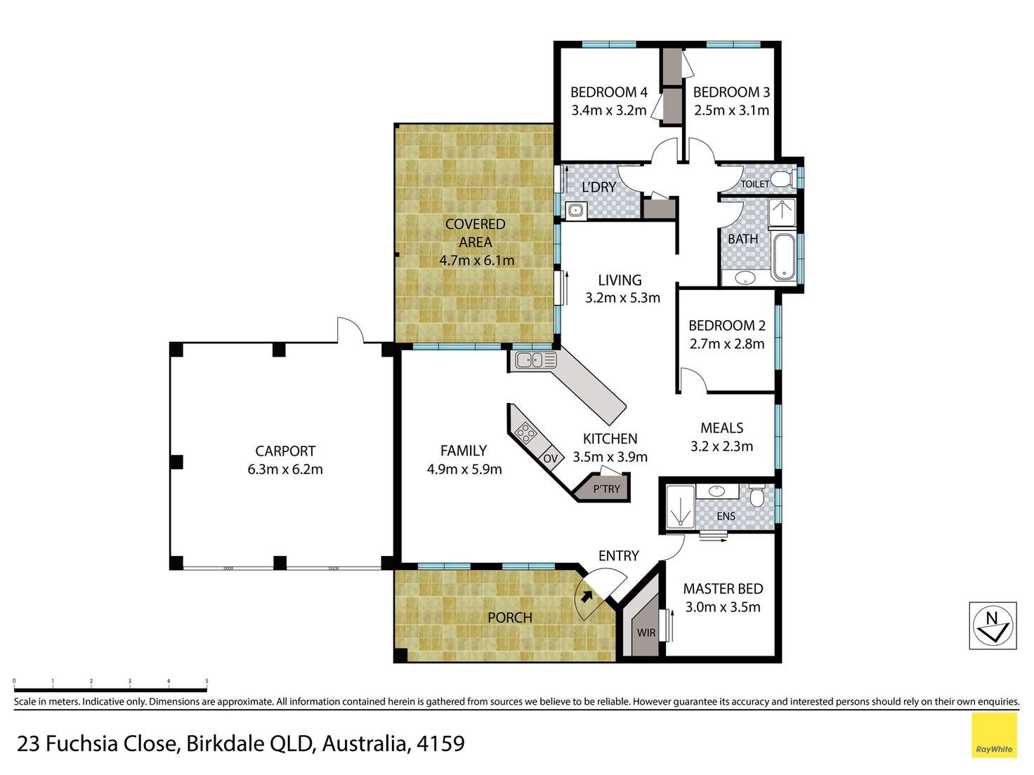 Floorplan of Homely house listing, 23 Fuchsia Close, Birkdale QLD 4159