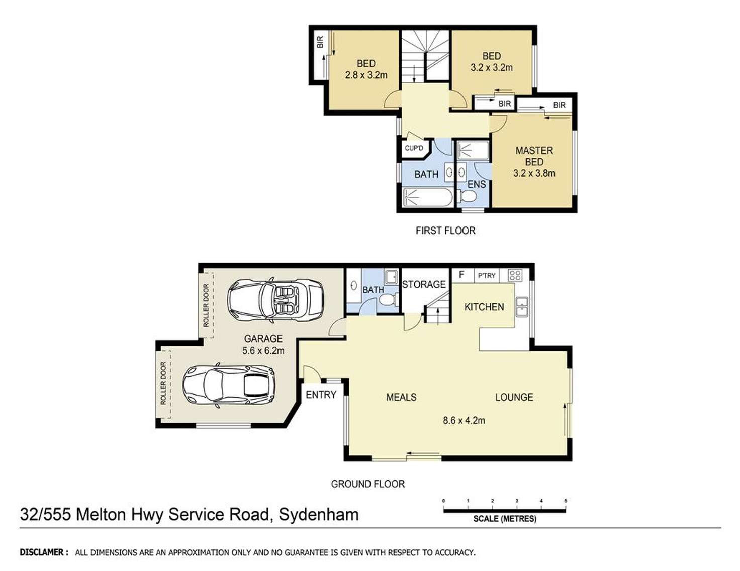 Floorplan of Homely townhouse listing, 32/555 Melton Highway, Sydenham VIC 3037