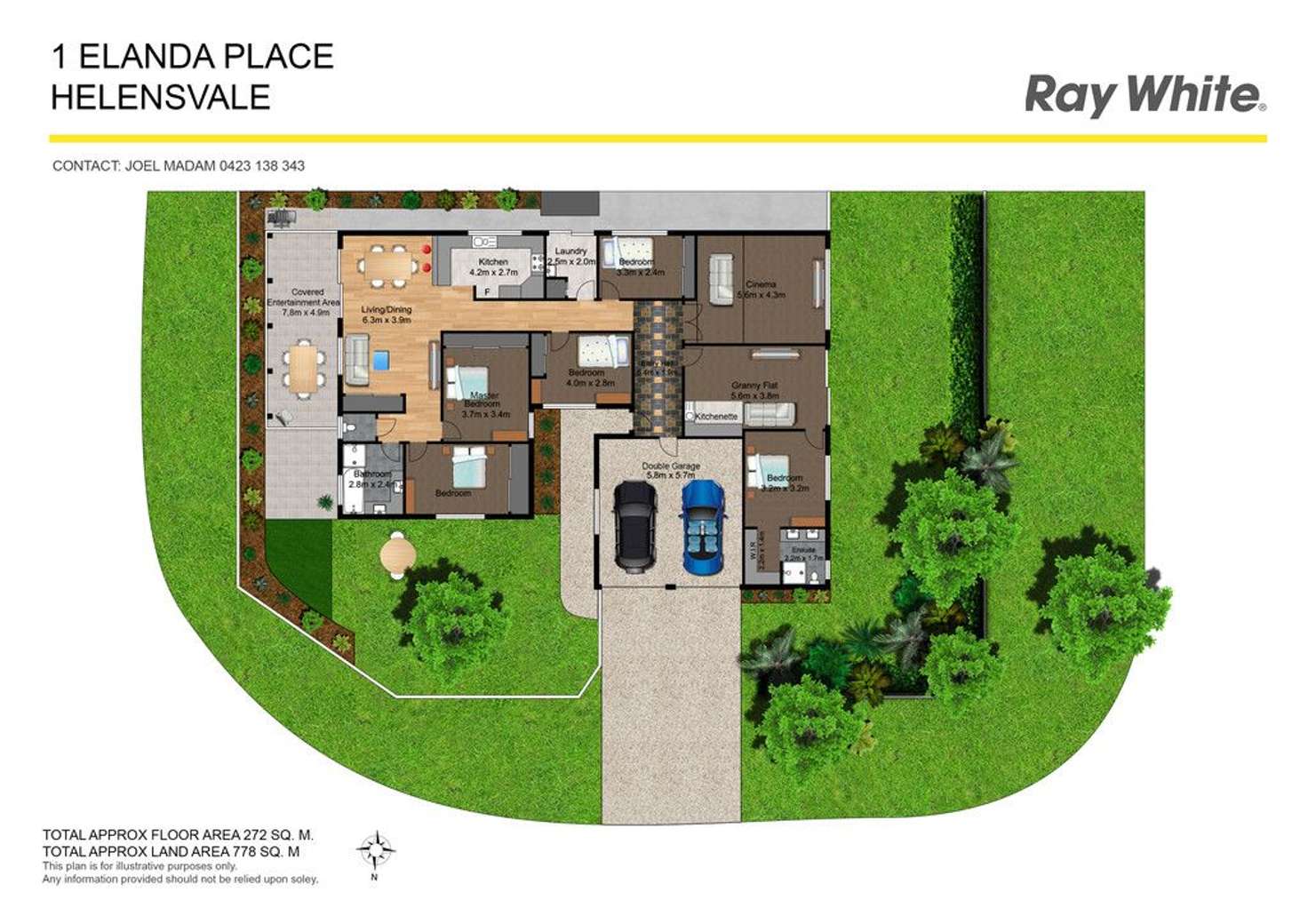 Floorplan of Homely house listing, 1 Elanda Place, Helensvale QLD 4212