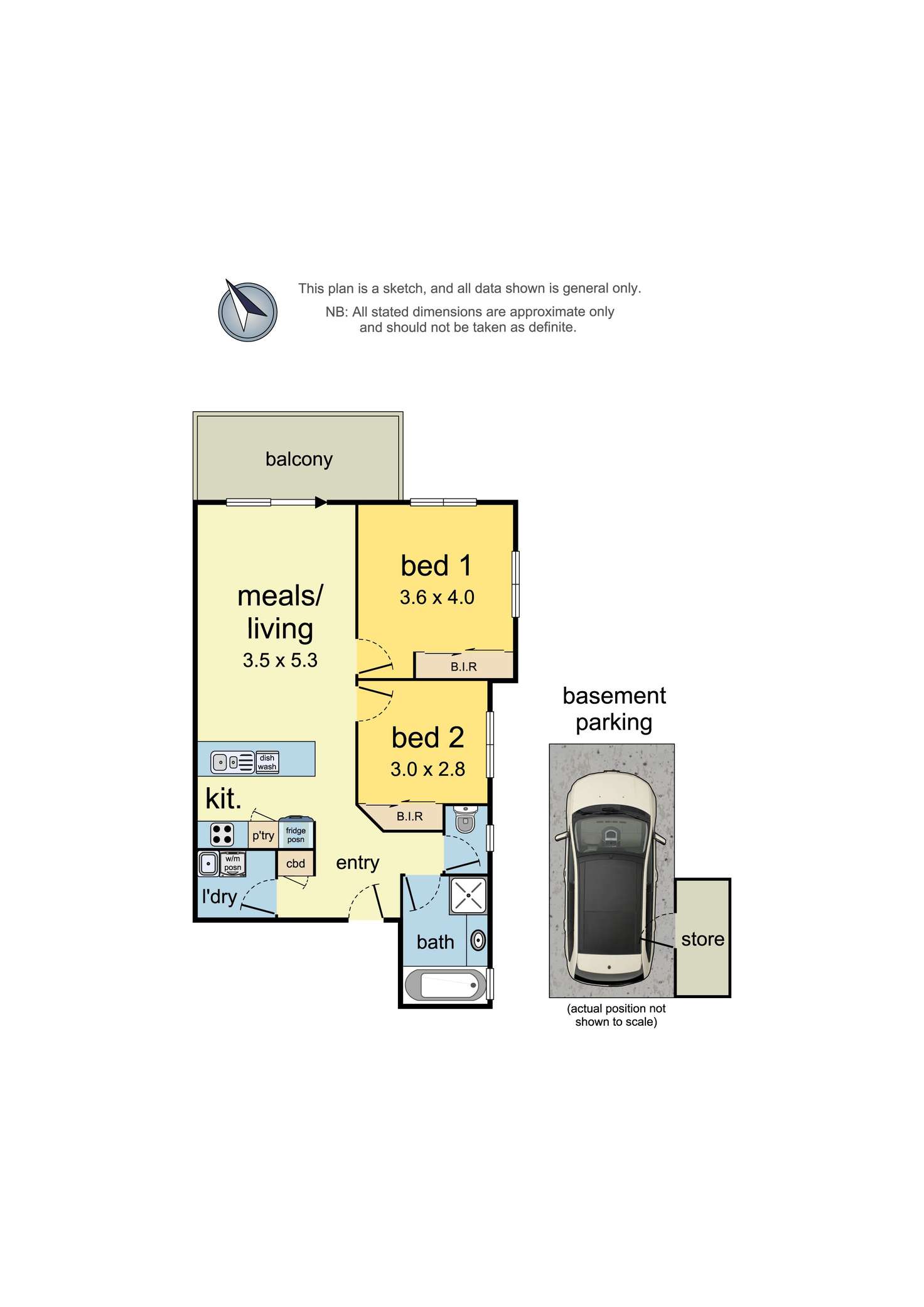 Floorplan of Homely apartment listing, 205/3 BIRCH Street, Bayswater VIC 3153