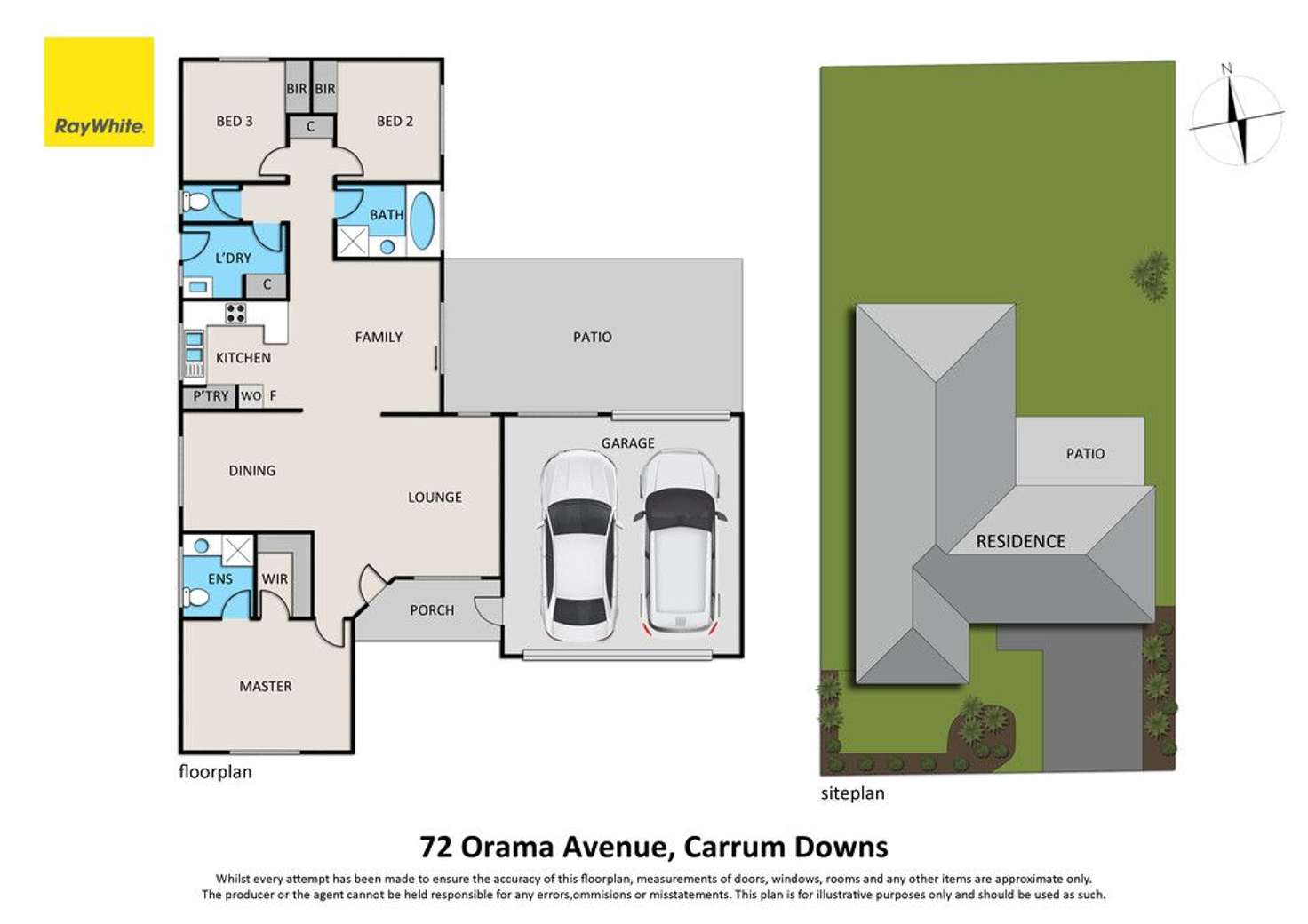Floorplan of Homely house listing, 72 Orama Avenue, Carrum Downs VIC 3201