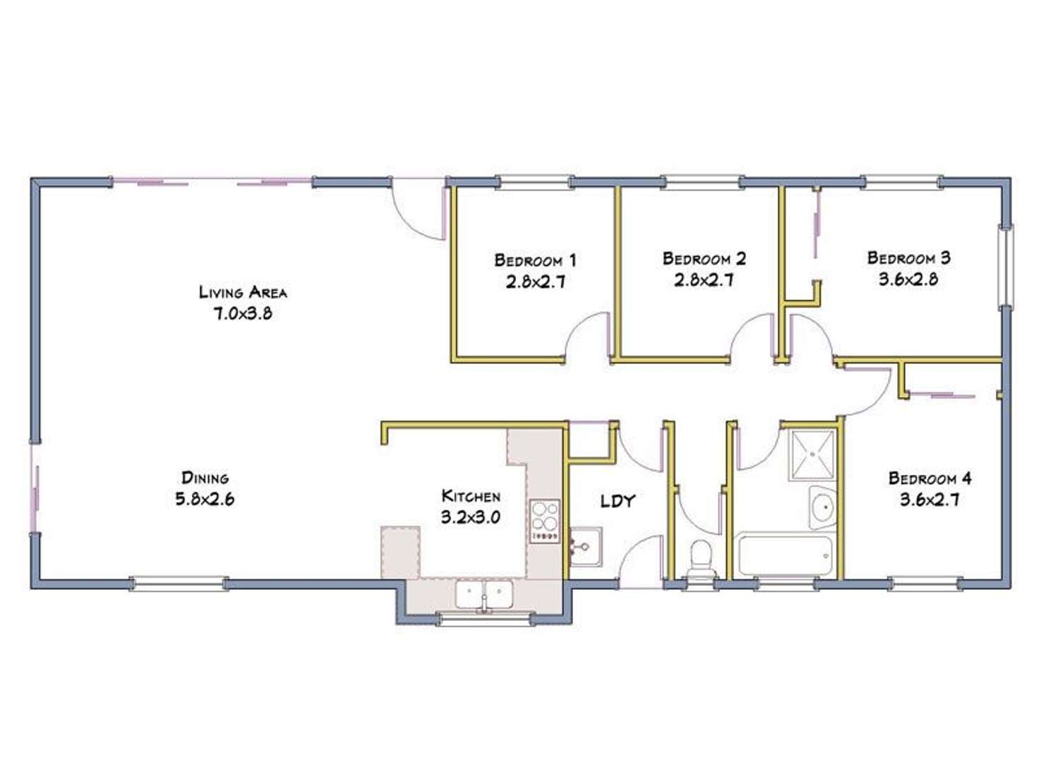 Floorplan of Homely house listing, 28 Ivanhoe Drive, Bethania QLD 4205