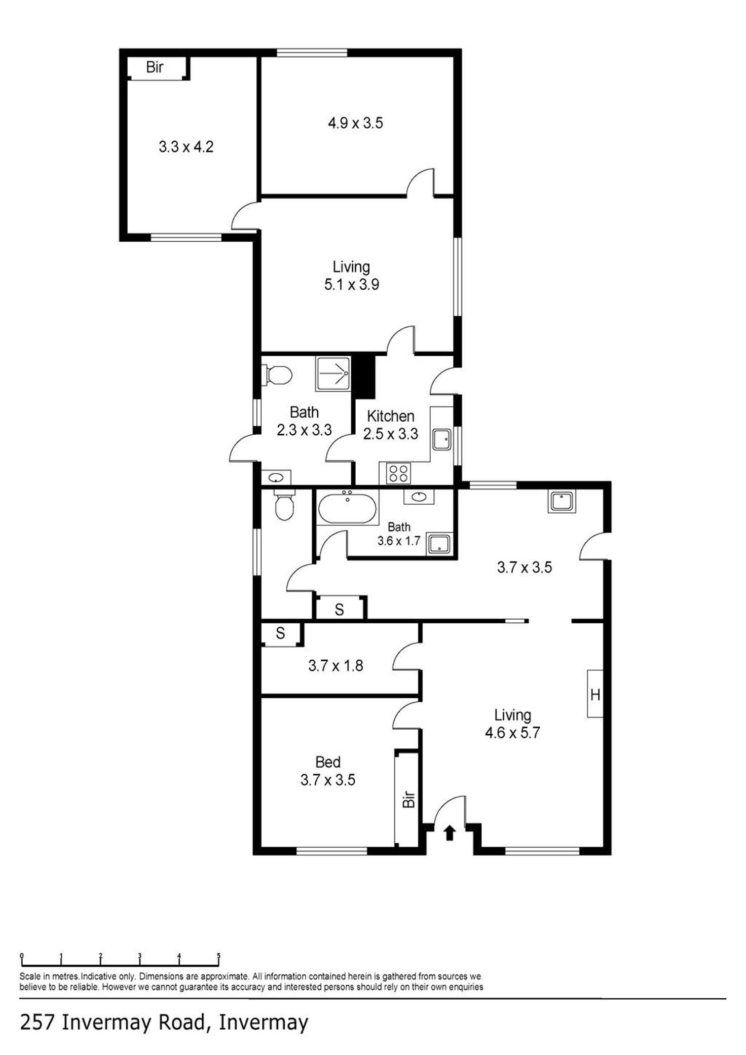 Floorplan of Homely unit listing, 257 Invermay Road, Invermay TAS 7248