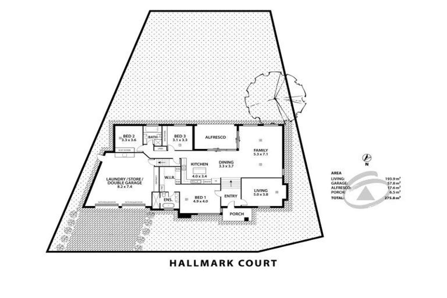 Floorplan of Homely house listing, 3 Hallmark Court, Mount Barker SA 5251