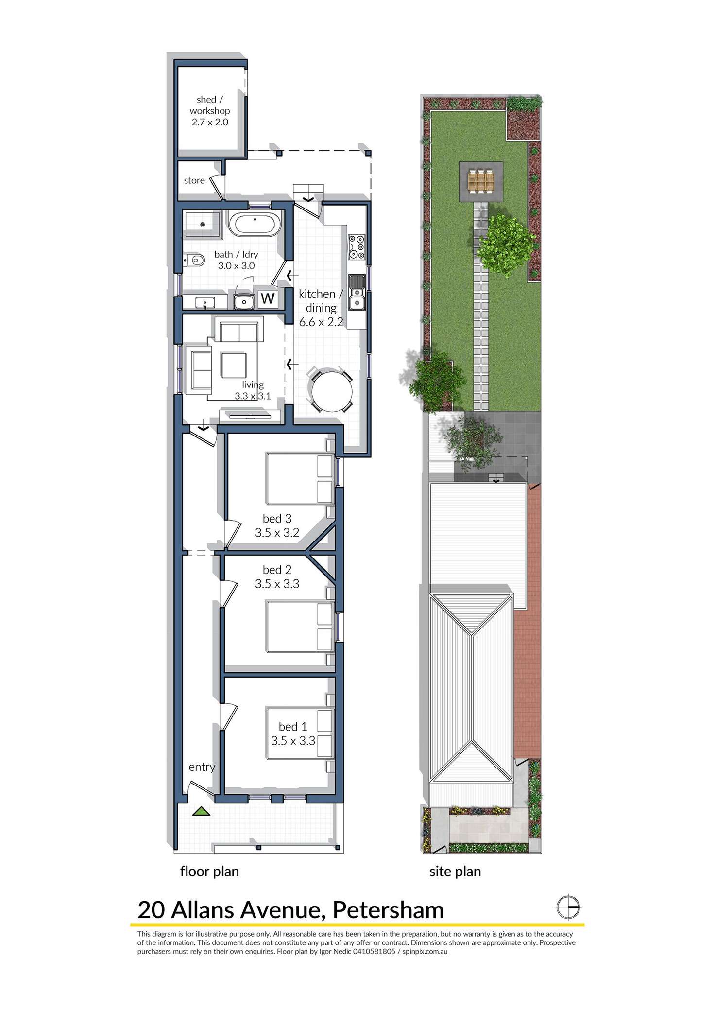 Floorplan of Homely house listing, 20 Allans Avenue, Petersham NSW 2049