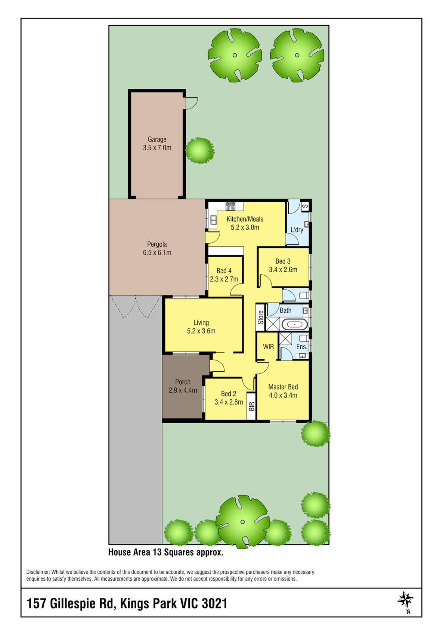 Floorplan of Homely house listing, 157 Gillespie Road, Kings Park VIC 3021