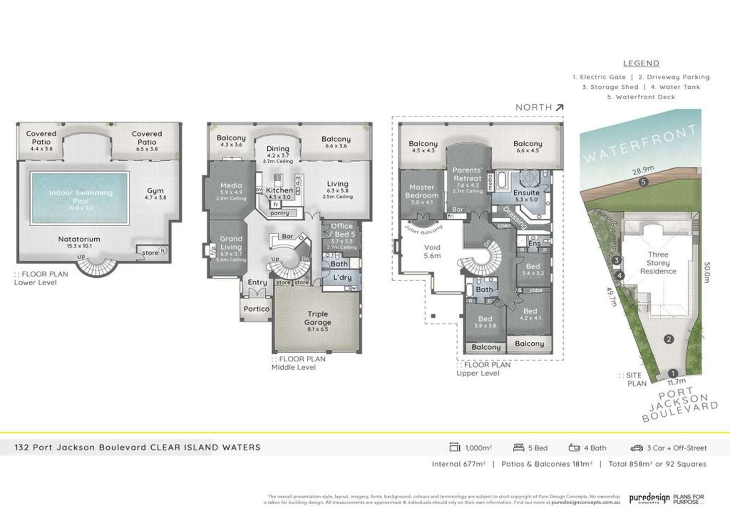 Floorplan of Homely house listing, 132 Port Jackson Boulevard, Clear Island Waters QLD 4226