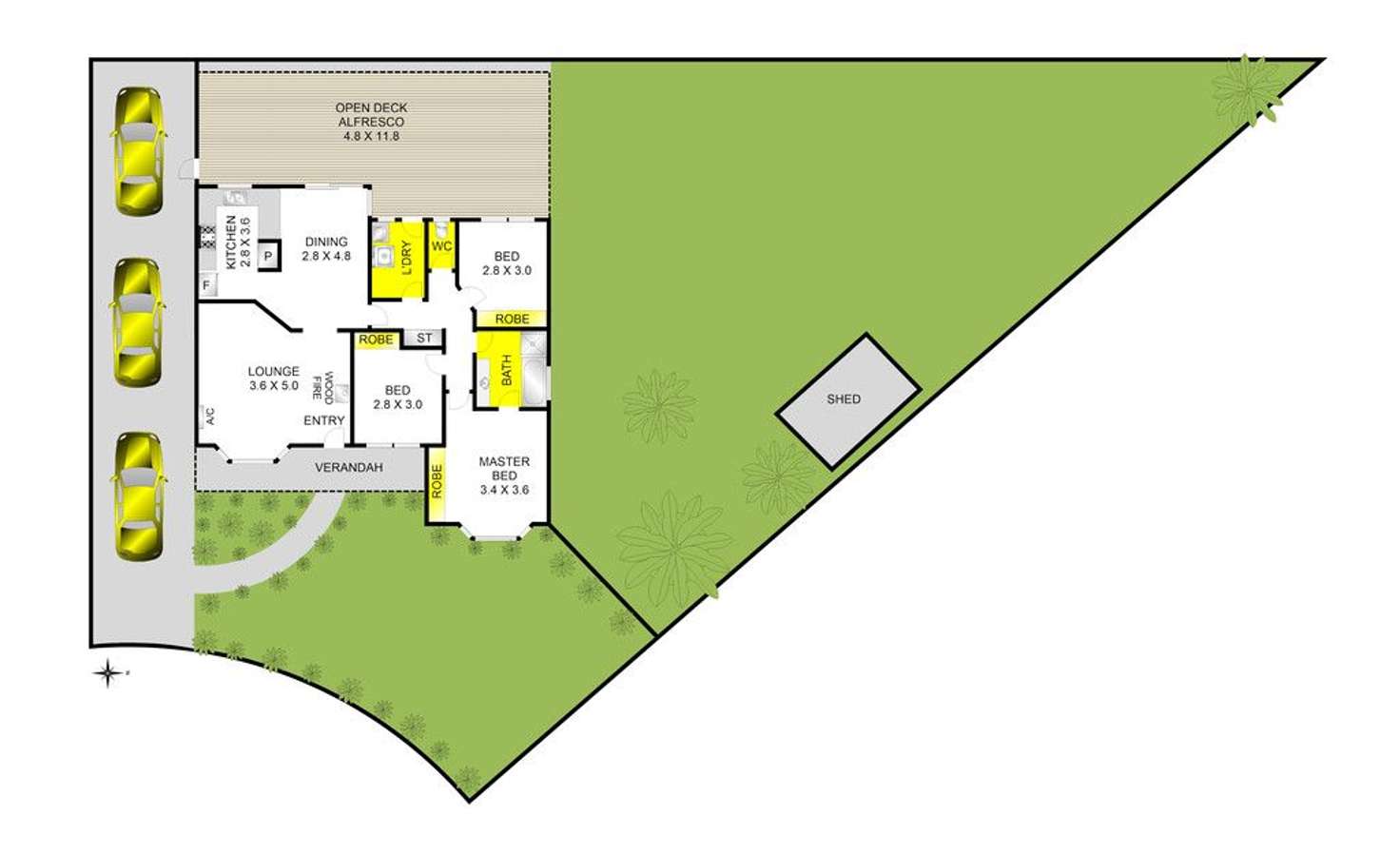 Floorplan of Homely house listing, 6 David Court, Bell Park VIC 3215