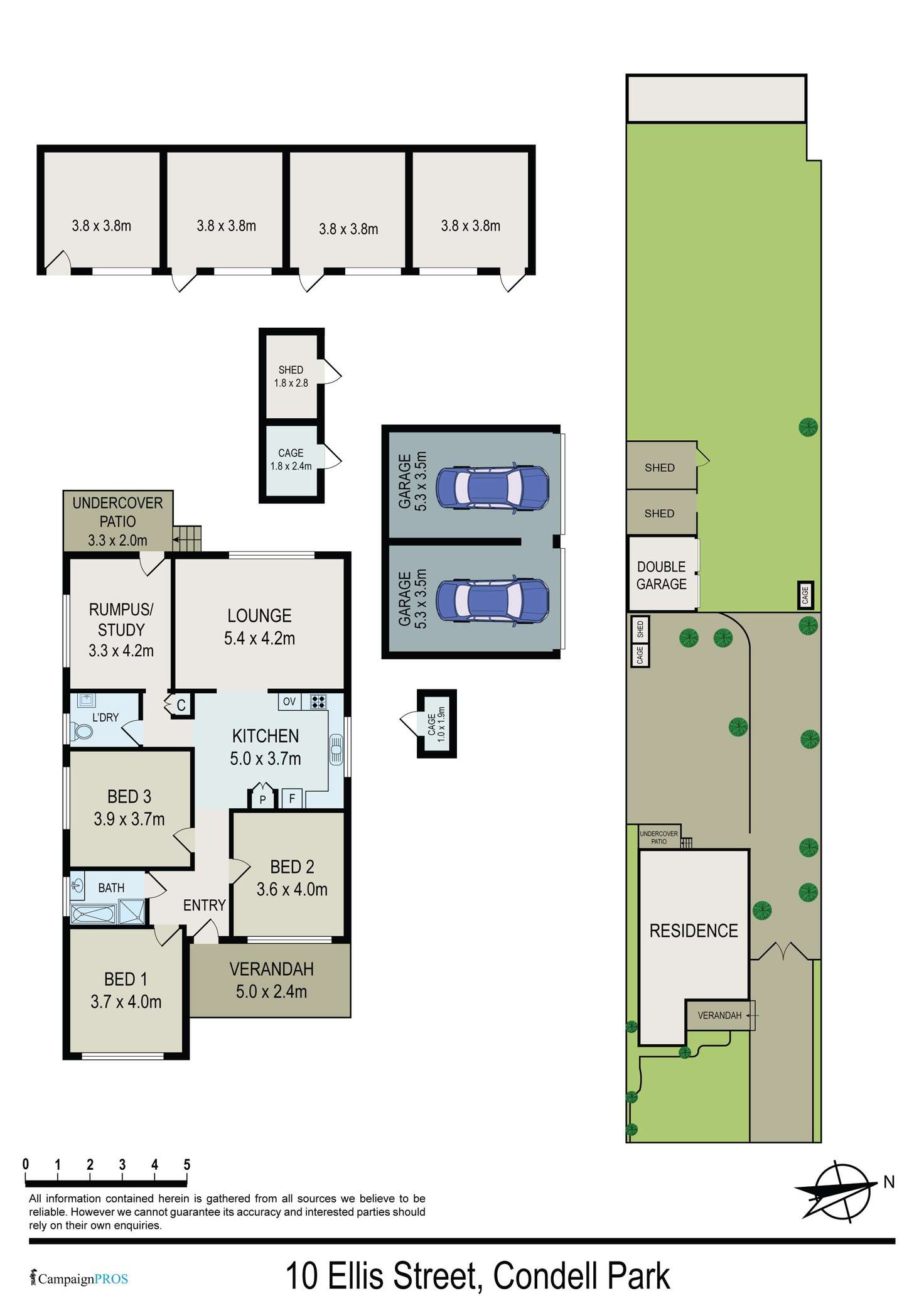 Floorplan of Homely house listing, 10 Ellis Street, Condell Park NSW 2200